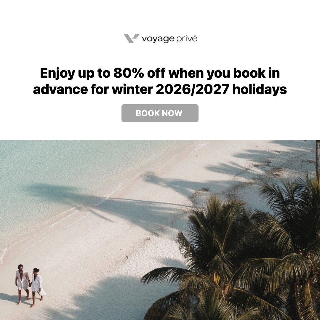 Everything Discounts Facebook ad: Plan a trip with Voyage Prive