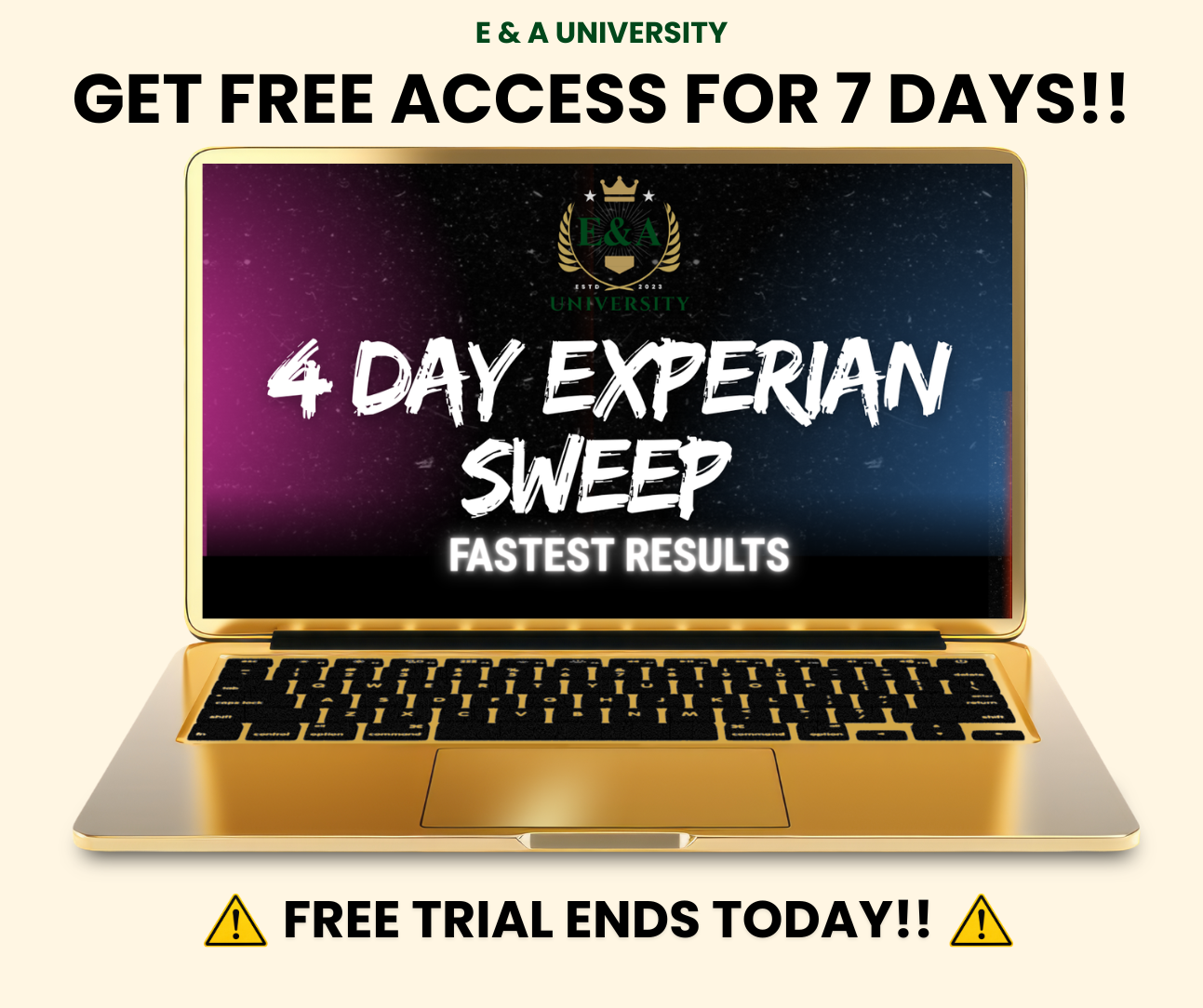 E & A University Facebook ad from May 30, 2026