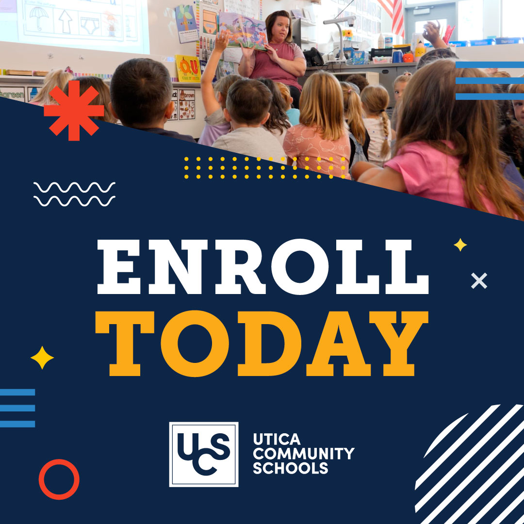 Utica Community Schools Facebook ad: Give your child a safe and exciting start…