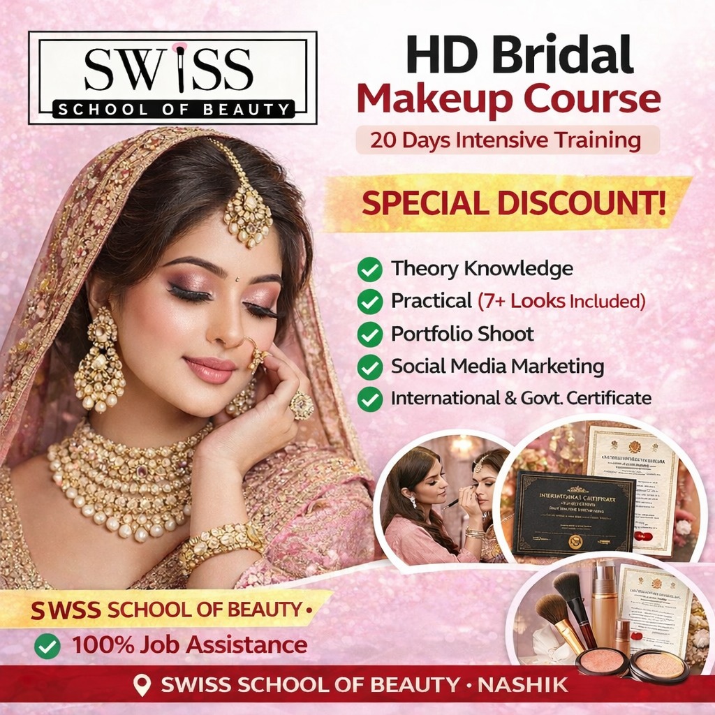 Swiss School of Beauty Nashik Facebook ad: Book Your Free Counselling!