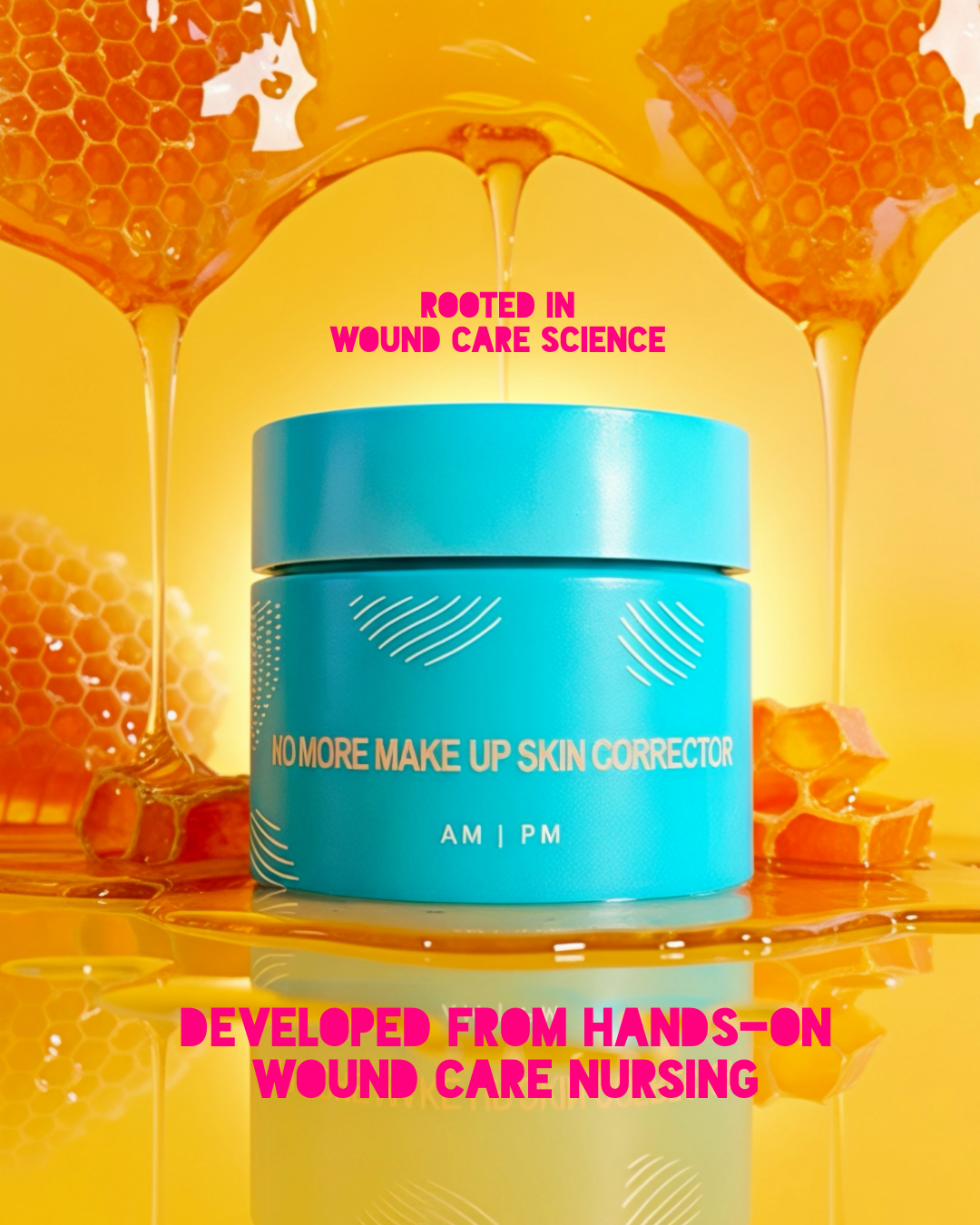 No More Make-Up Skin Corrector Facebook ad: From Woundcare to Skincare: Science of Real Healing