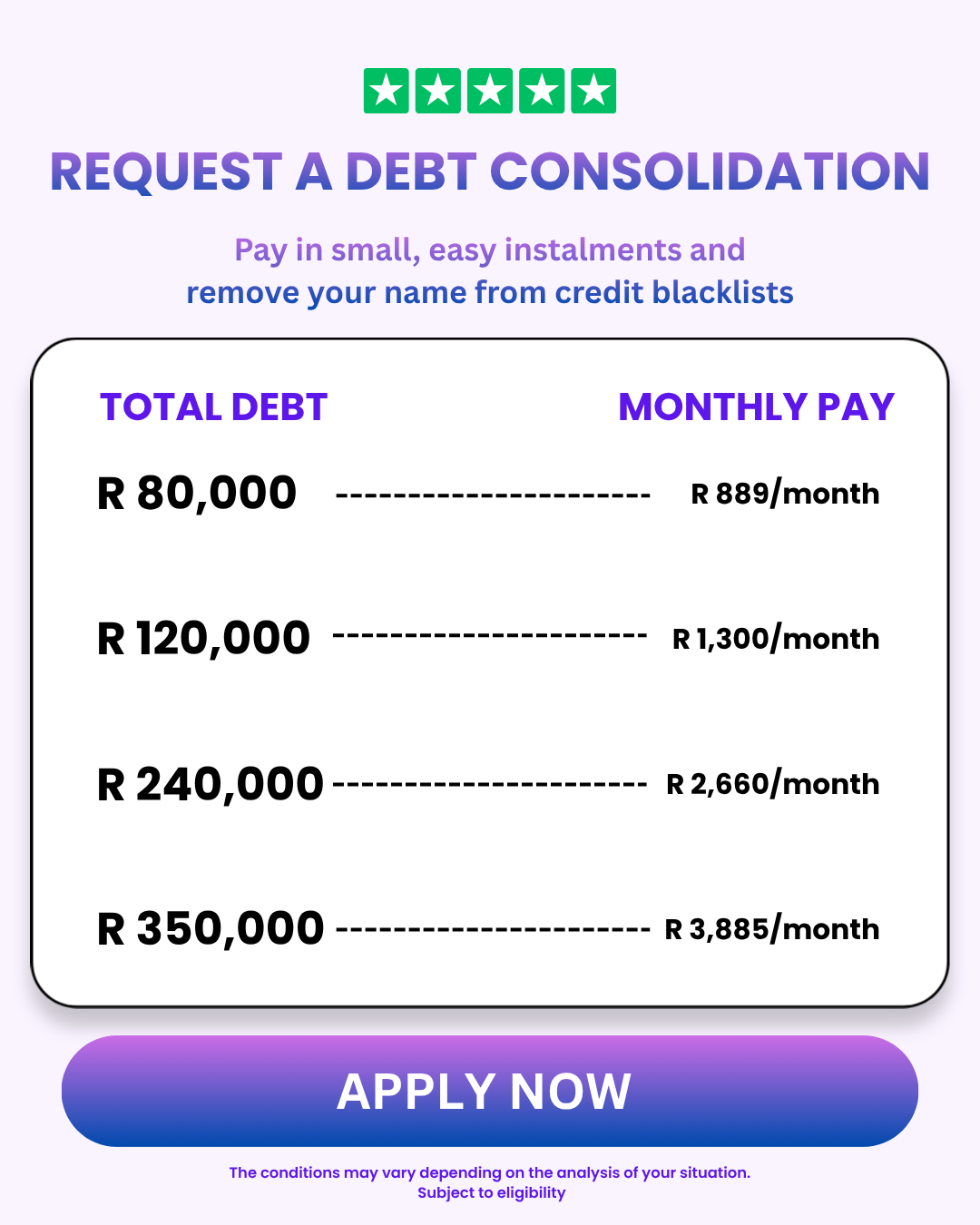 Fixmydebt Facebook ad