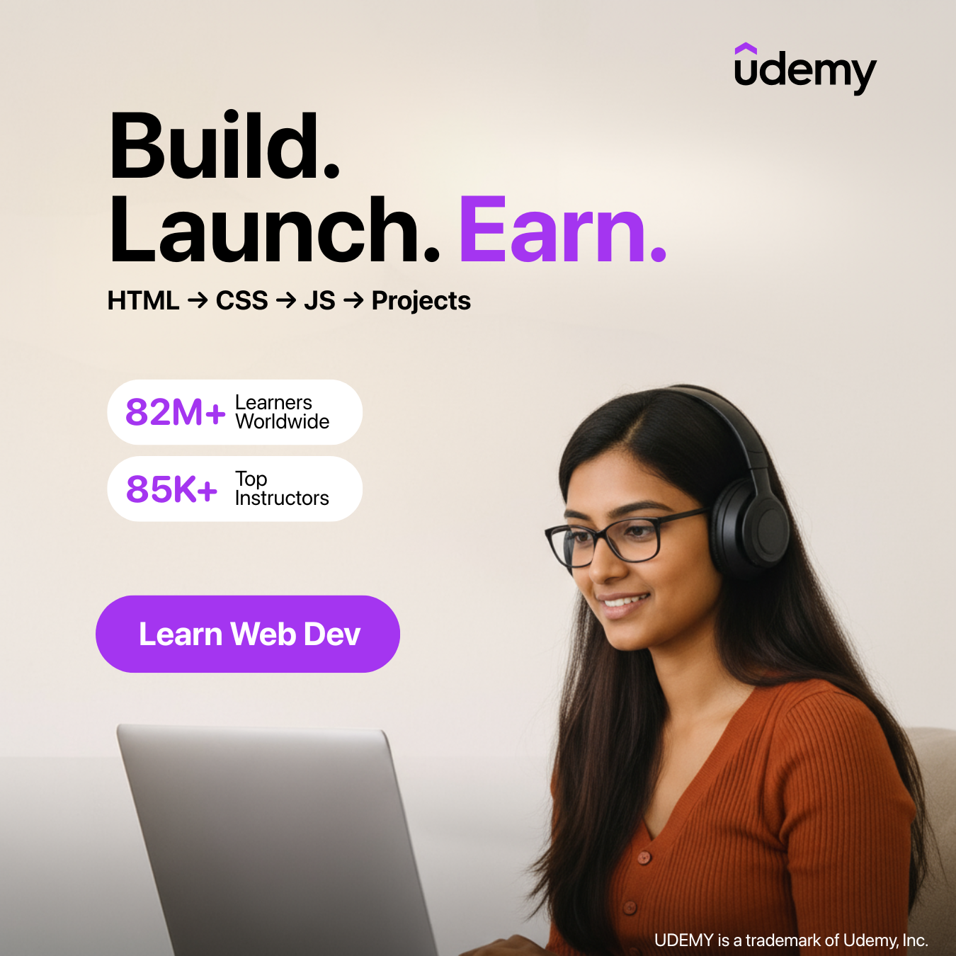 Udemy Facebook ad