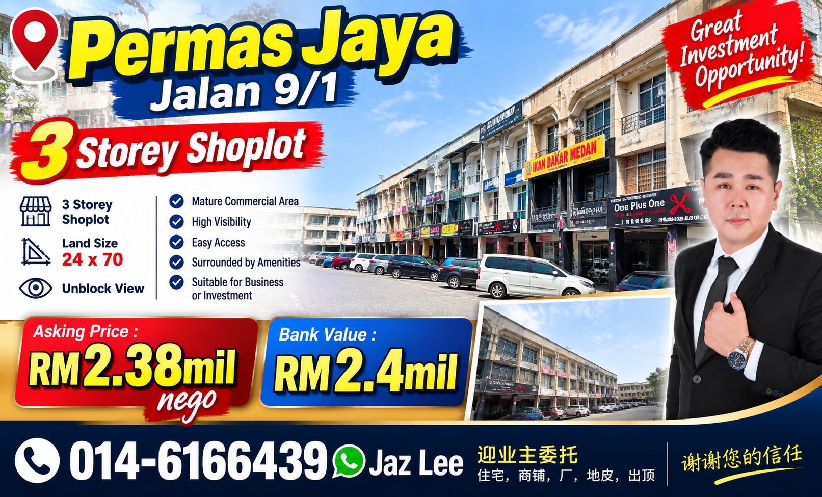 Jaz Lee Property - Johor Bahru Facebook ad