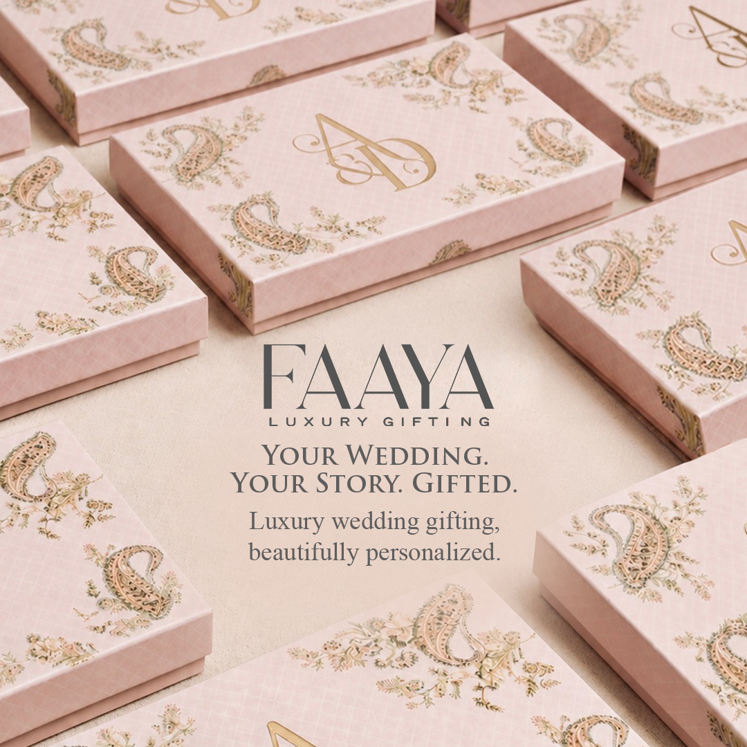Faaya Gifting Facebook ad: Celebrate love with thoughtfully curated wedding gifts…
