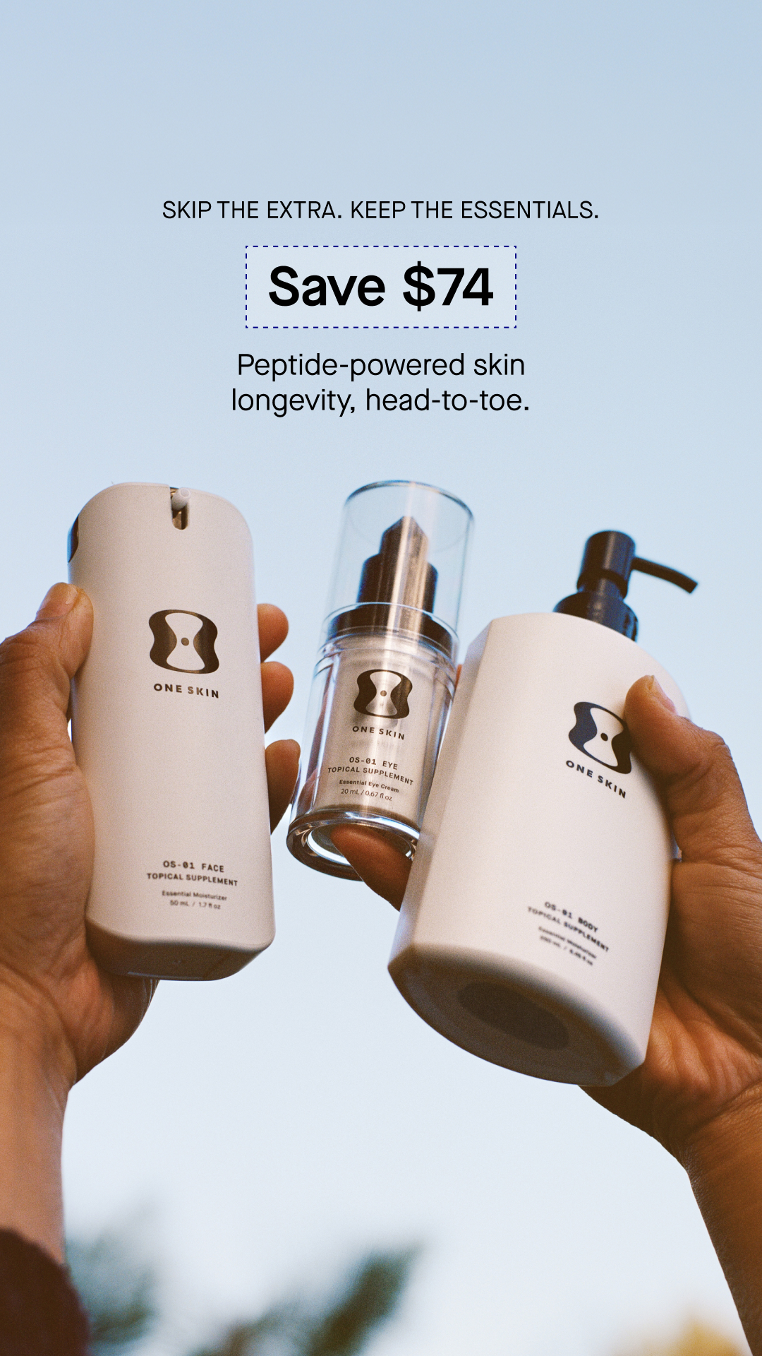 OneSkin Facebook ad