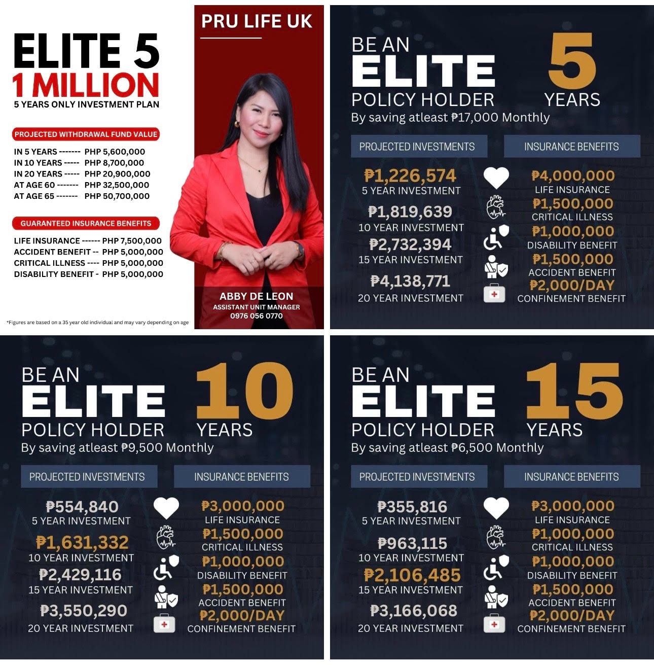 Pru Life UK, Investing wisely with Abby Facebook ad: Limited pay plans with higher investment growth!