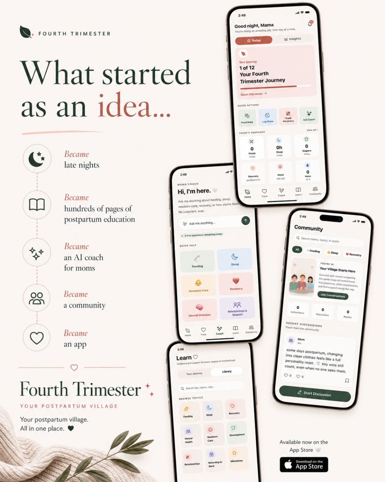 fourthtrimesterapp Facebook ad
