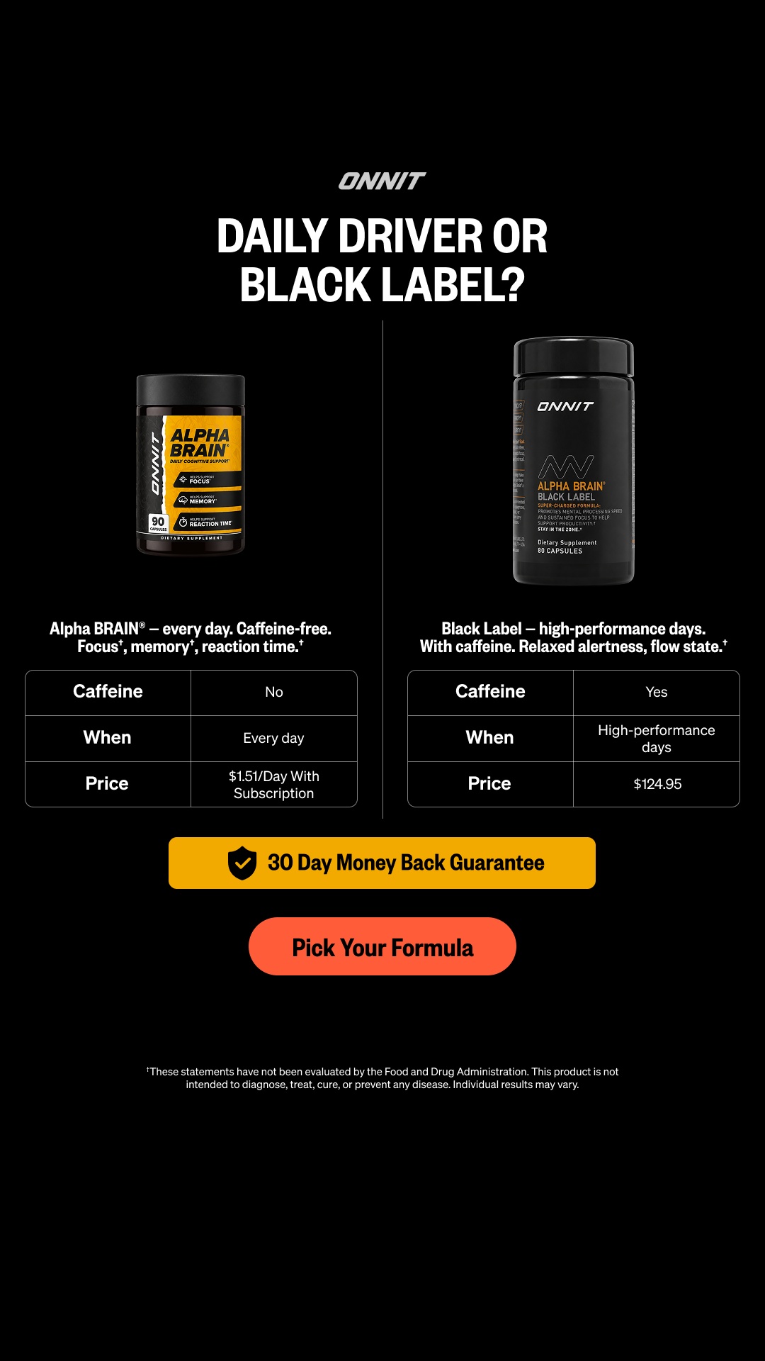 Onnit Facebook ad: Refine Your Flow State