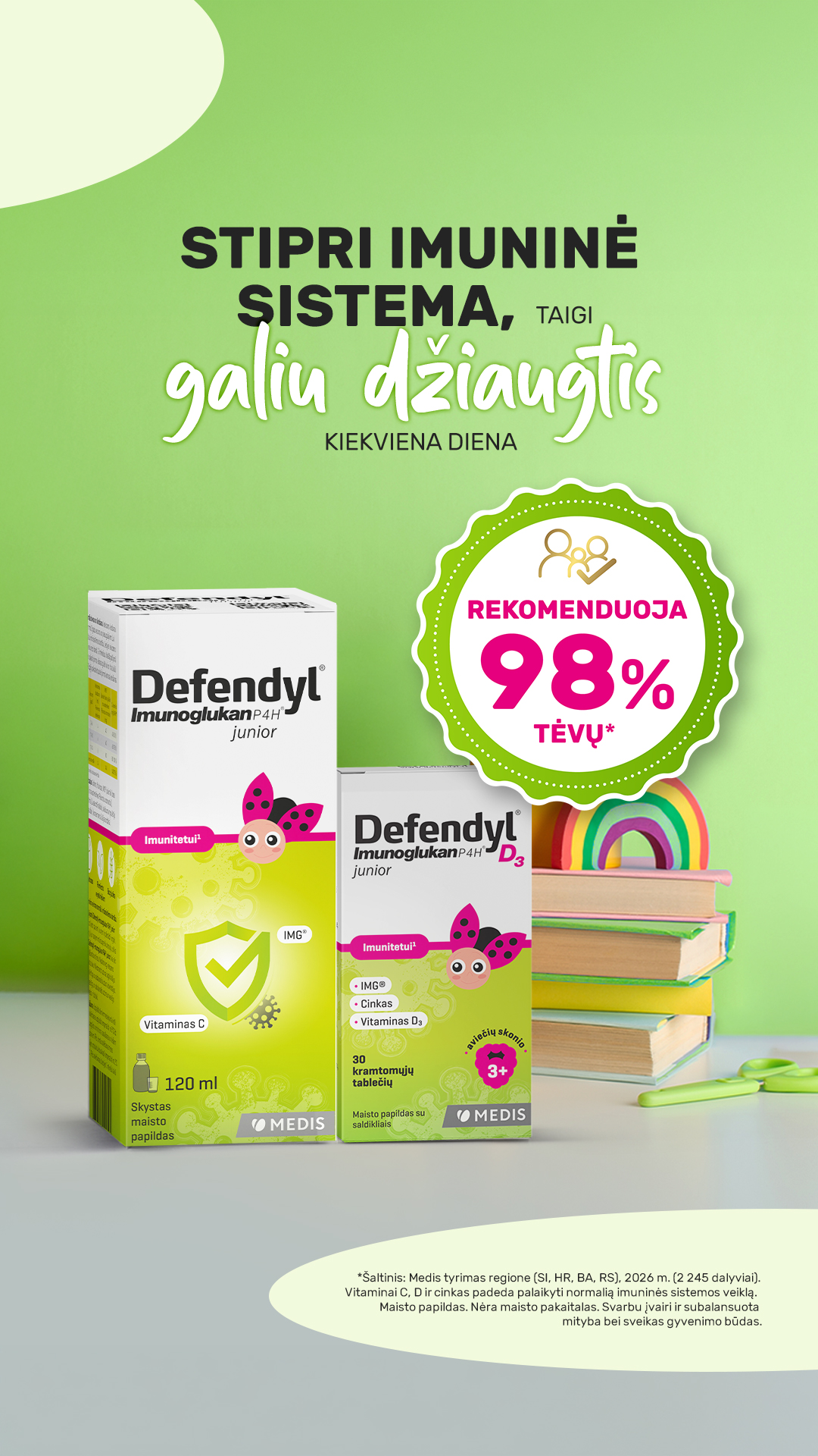 Labadienis Facebook ad: Jūsų vaikų imunitetui.