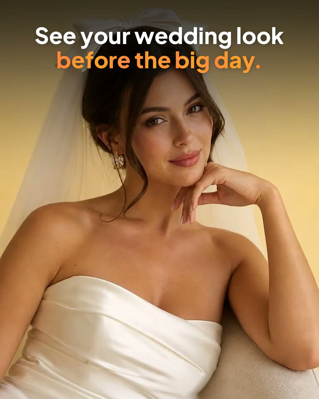 Aragon.ai Facebook ad: A bridal look you'll love 20 years from now