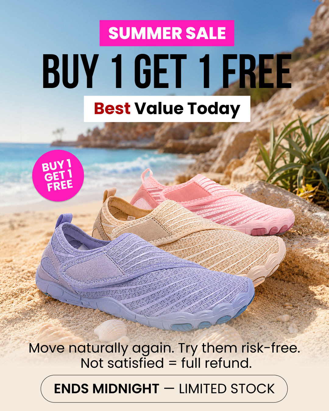Voyabarefoot Facebook ad