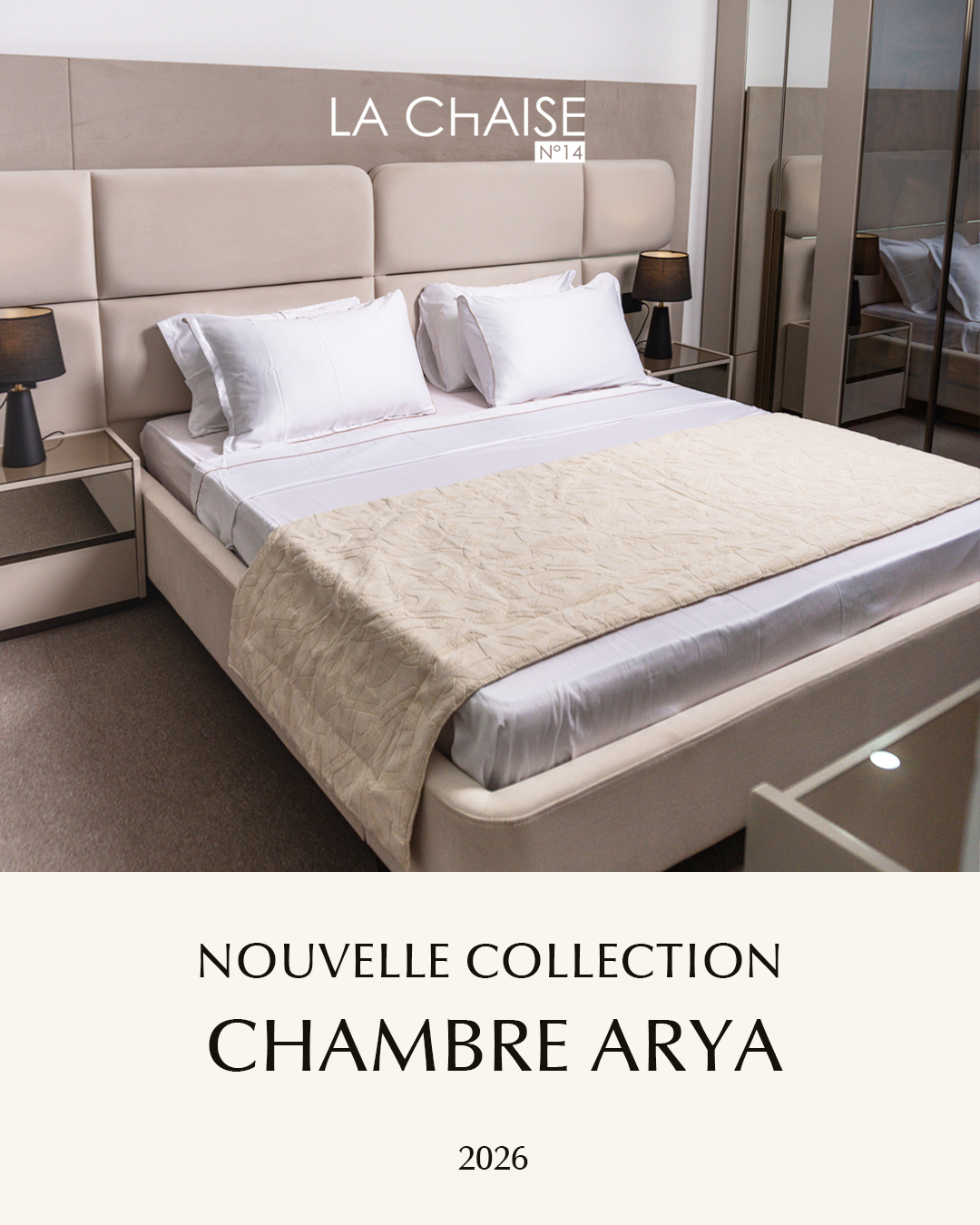 La Chaise N14 Facebook ad: Chambre ARYA - Une chambre d’exception.
