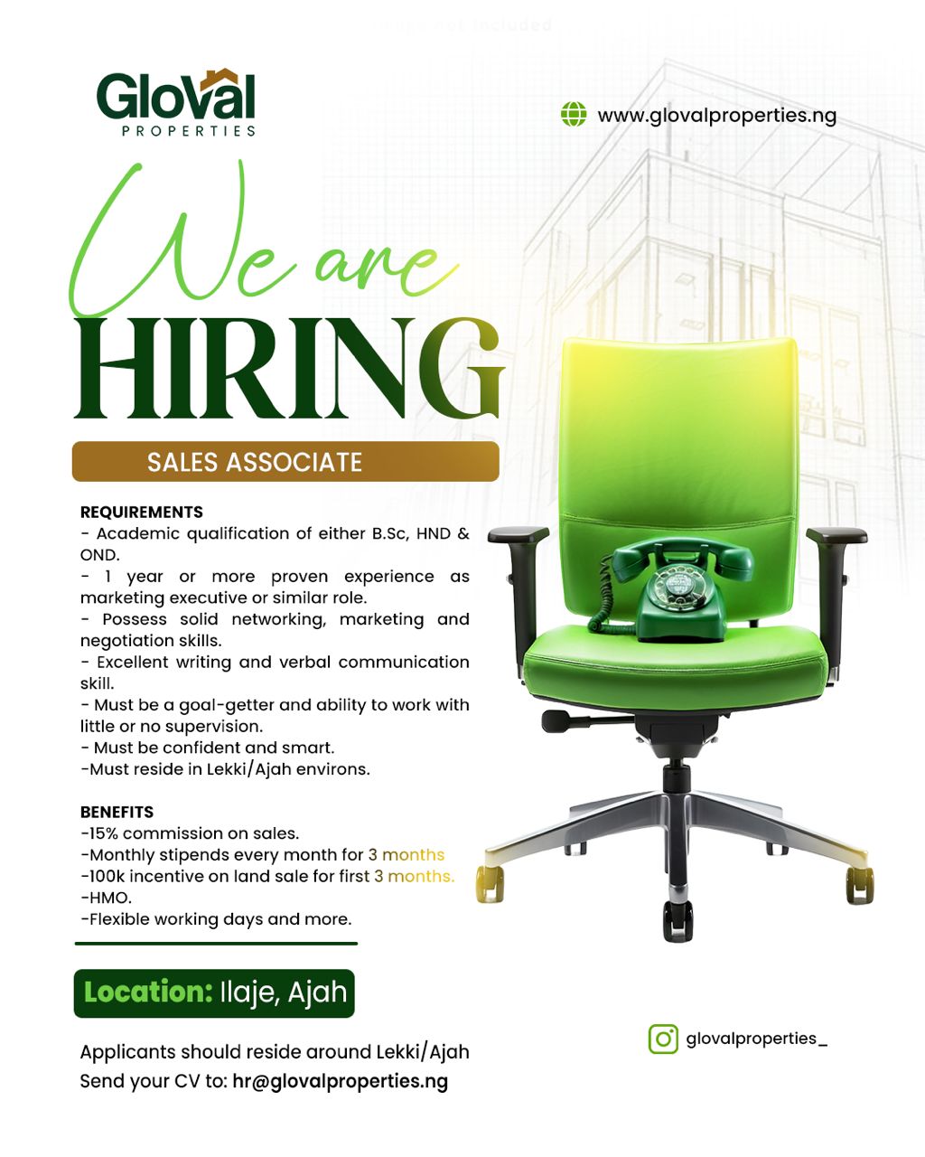 Gloval properties Nig. Ltd  Facebook ad