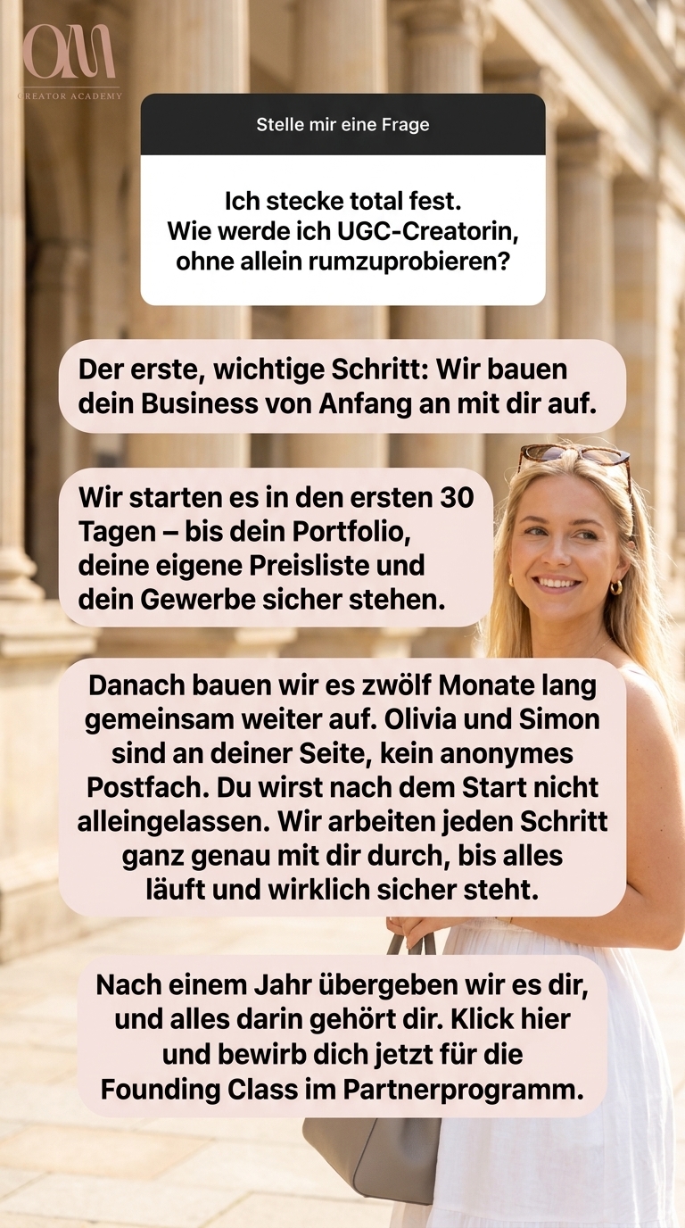 Olivia Malcher - UGC Masterclass Facebook ad