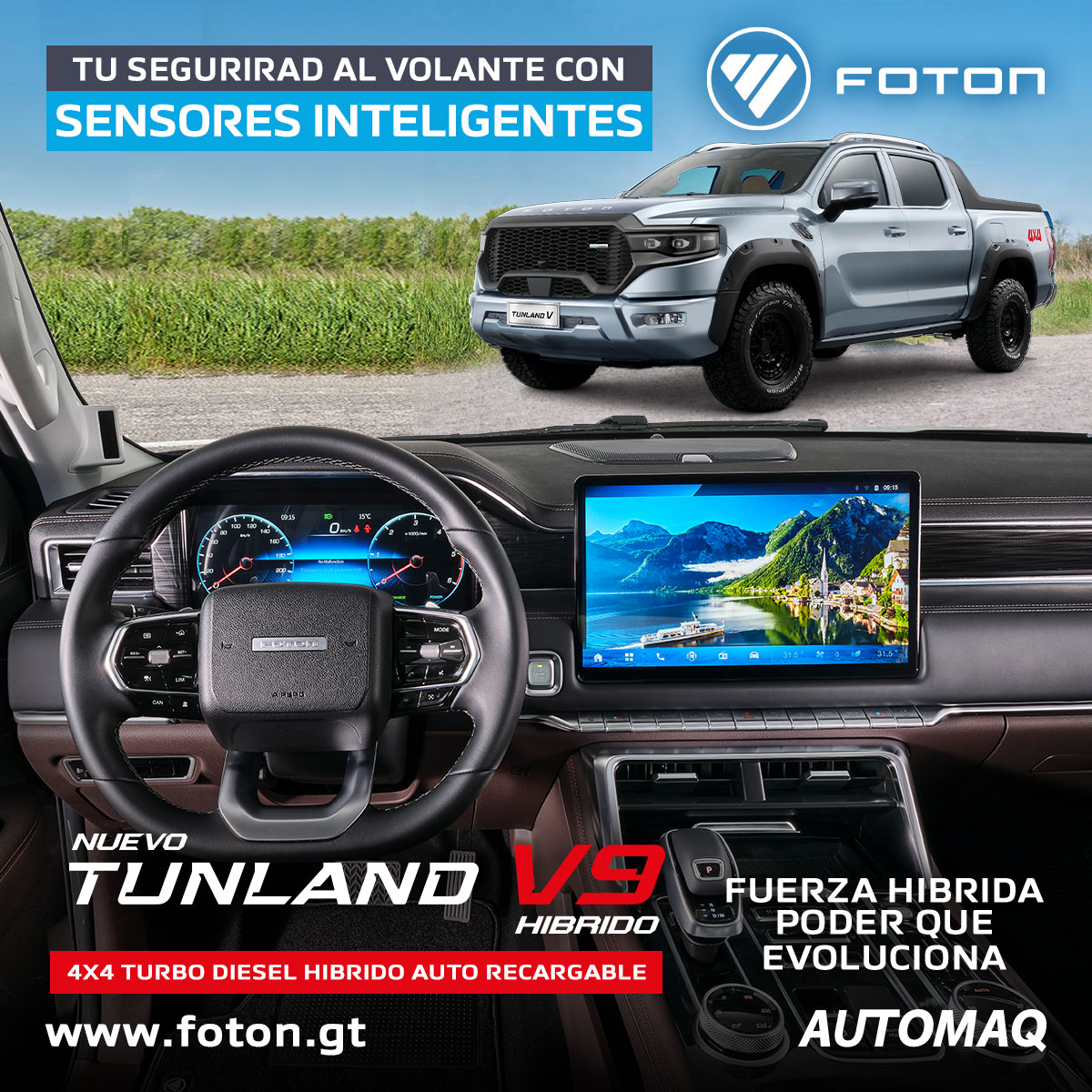 Foton Guatemala Facebook ad: Adquiere tu Pickup Foton Tunland V9 Híbrido, un…