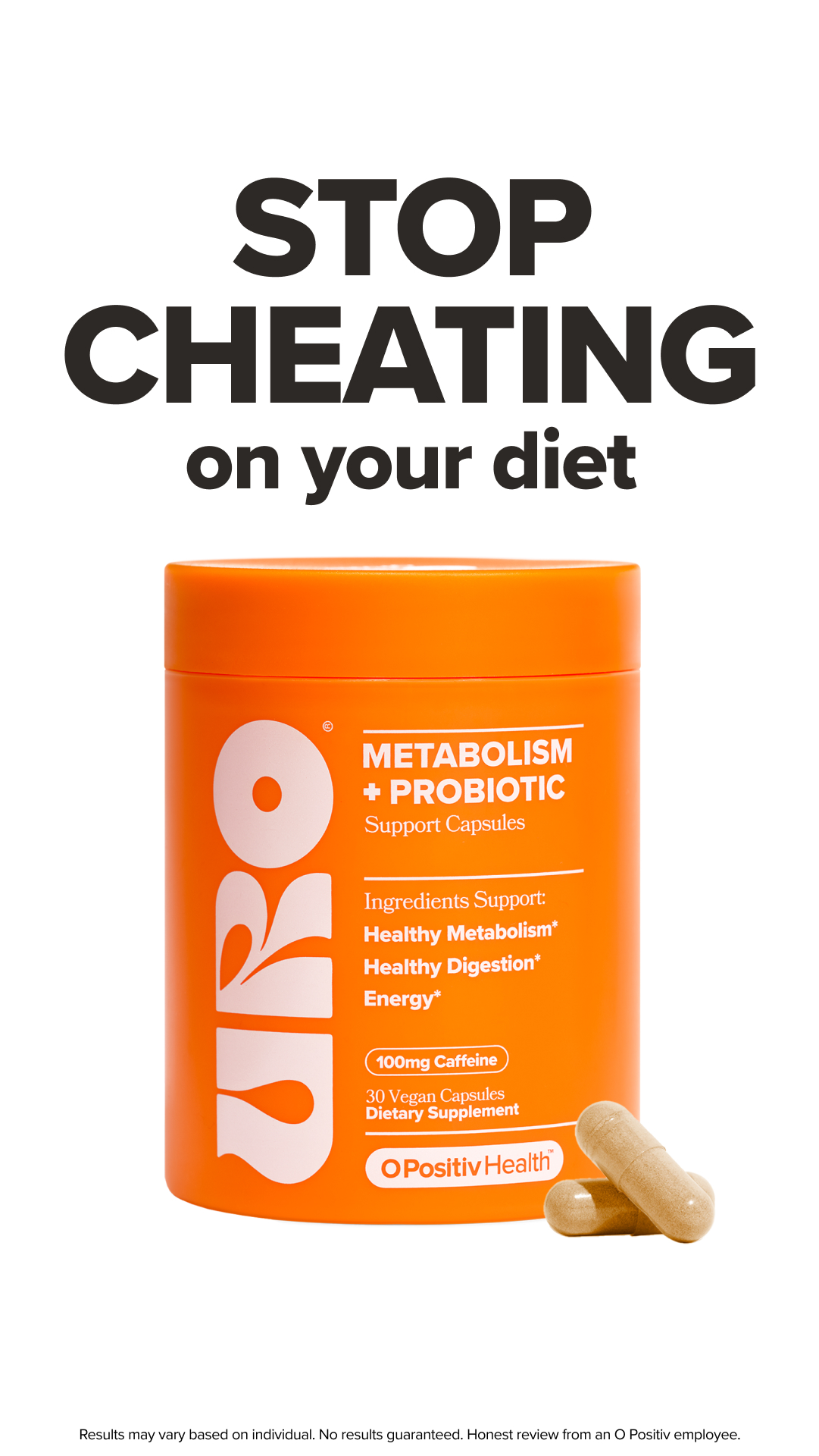O Positiv Health Facebook ad