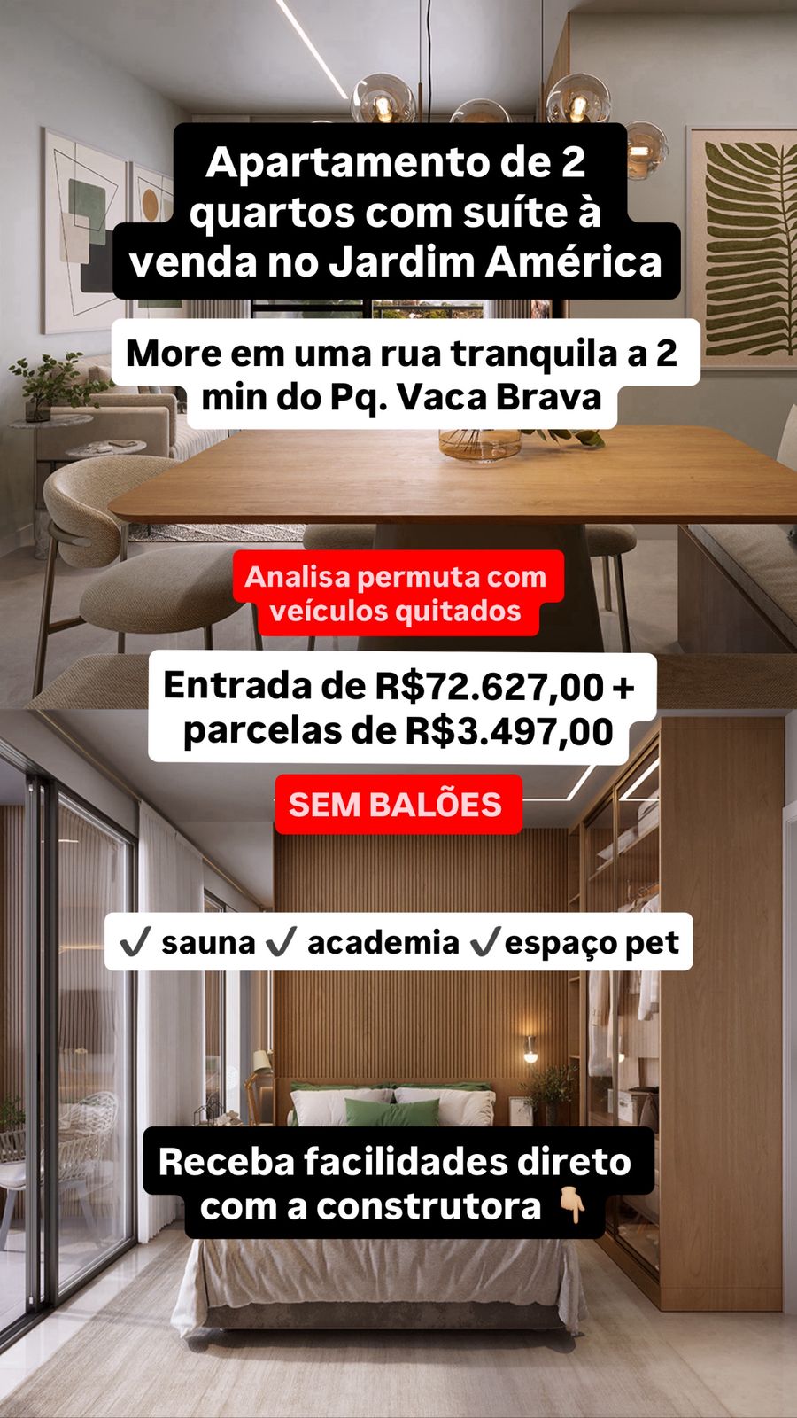 Água Santa Incorporadora Facebook ad