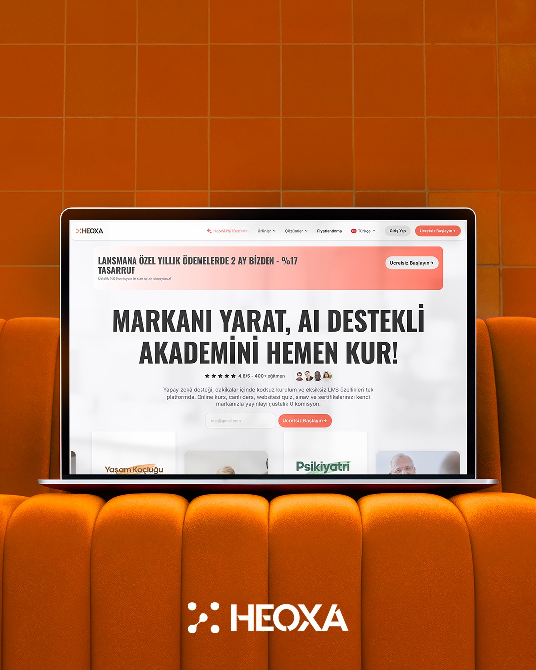 Heocademy Facebook ad: Heoxa ile tanışın.