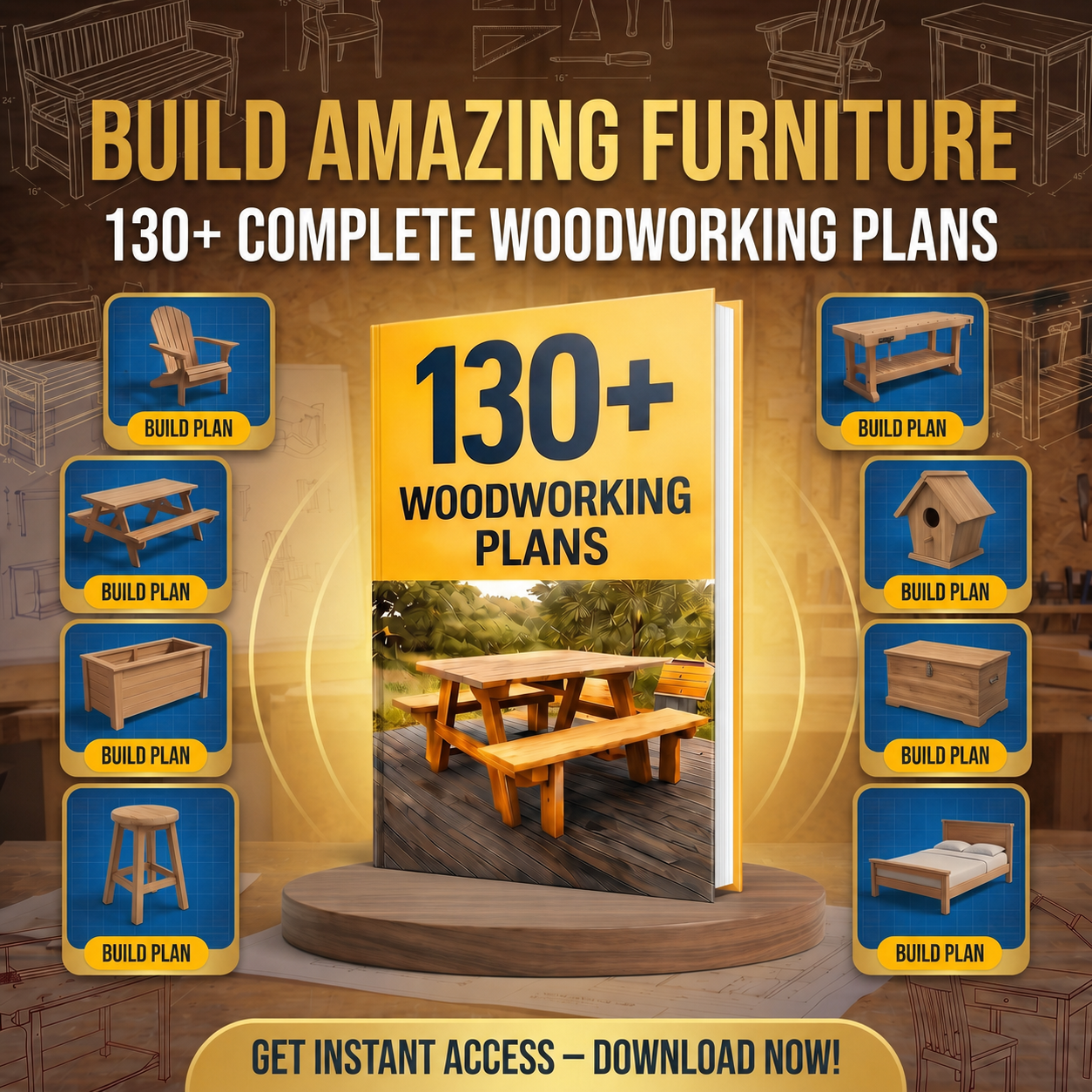 Craft Blueprints Facebook ad