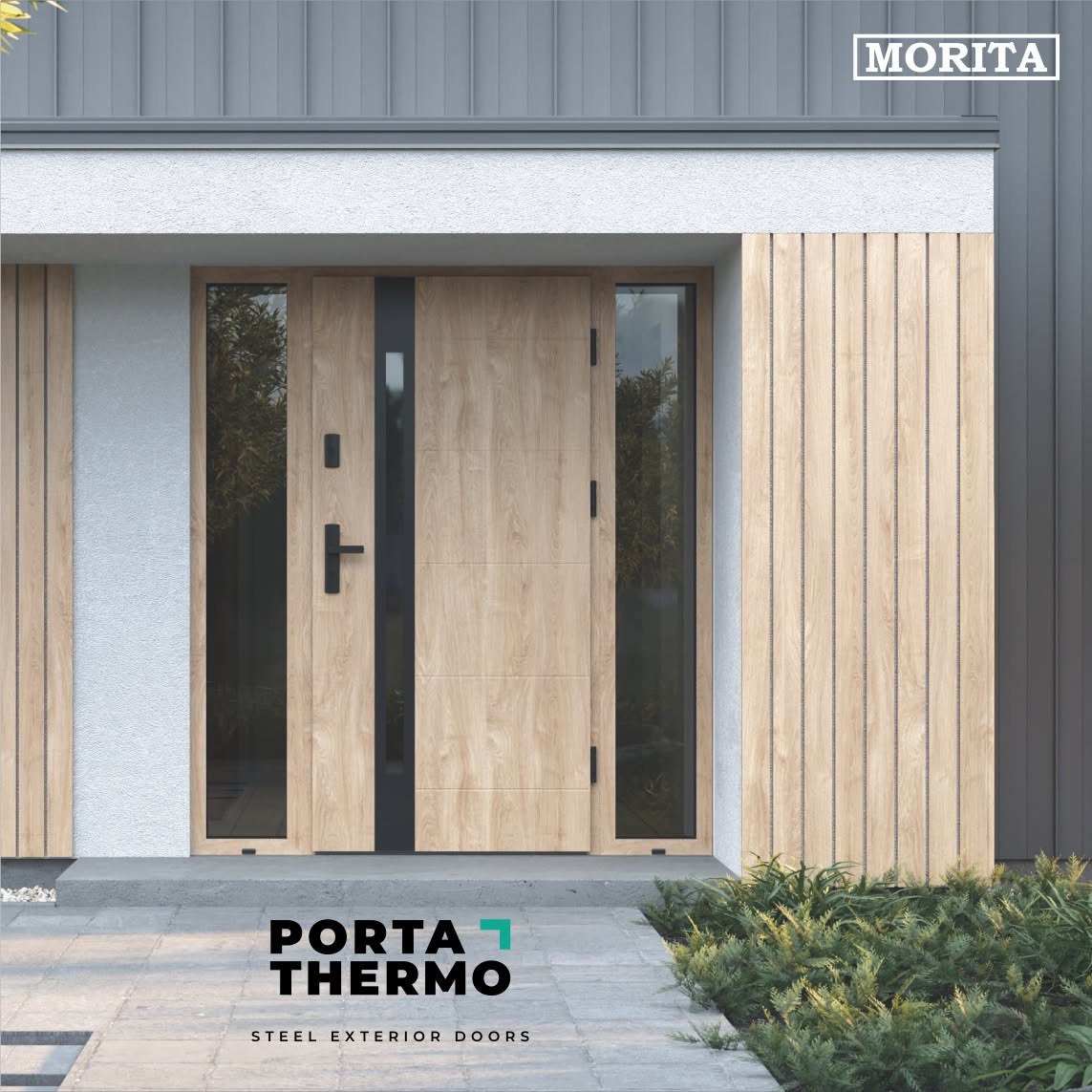 Morita Durys Facebook ad: PORTA DRZWI THERMO GLASS - tai šiltos, tvirtos…