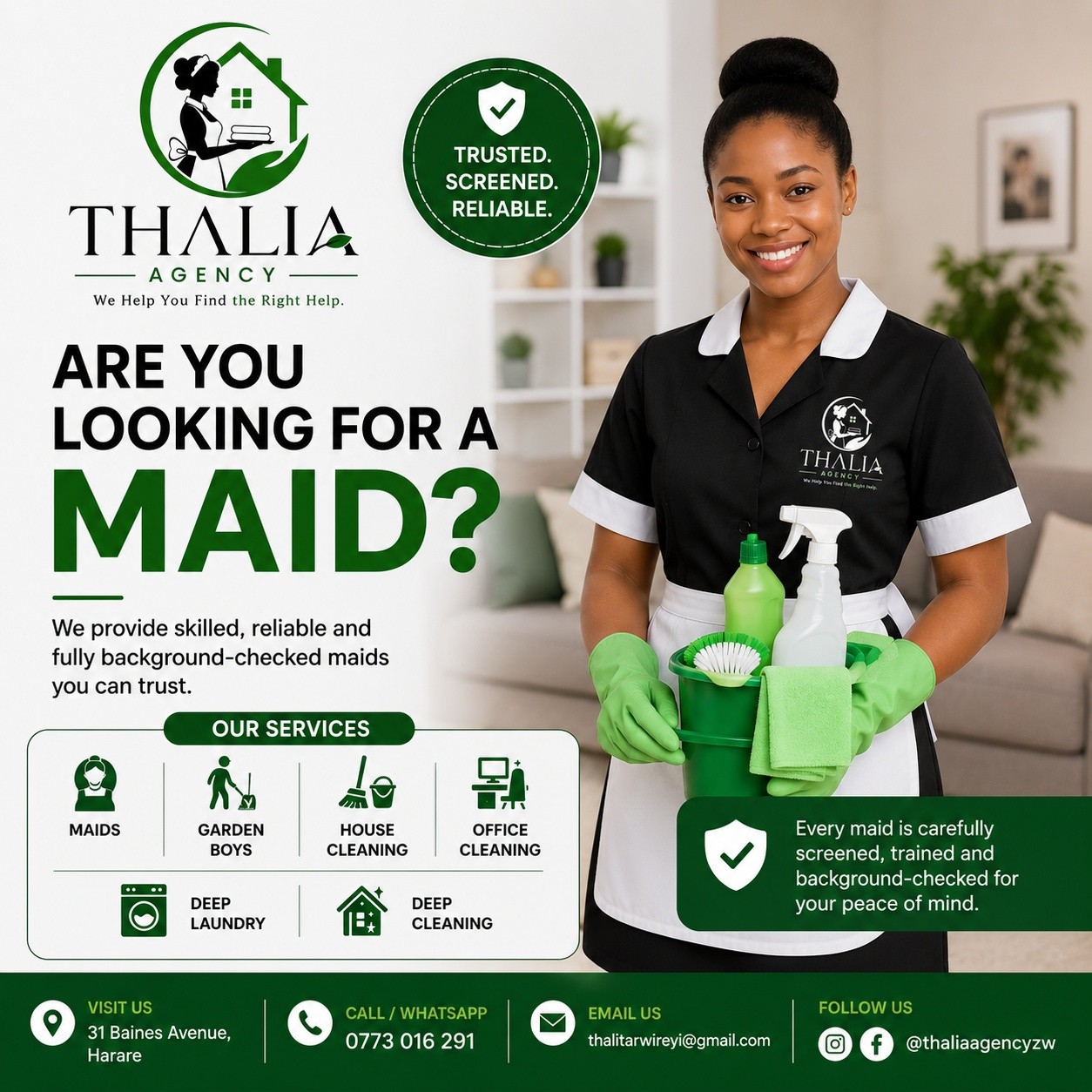Thalia Agency Facebook ad