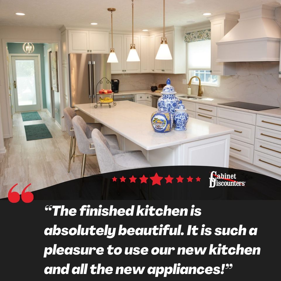 Cabinet Discounters Facebook ad: When it comes to transforming your kitchen or…