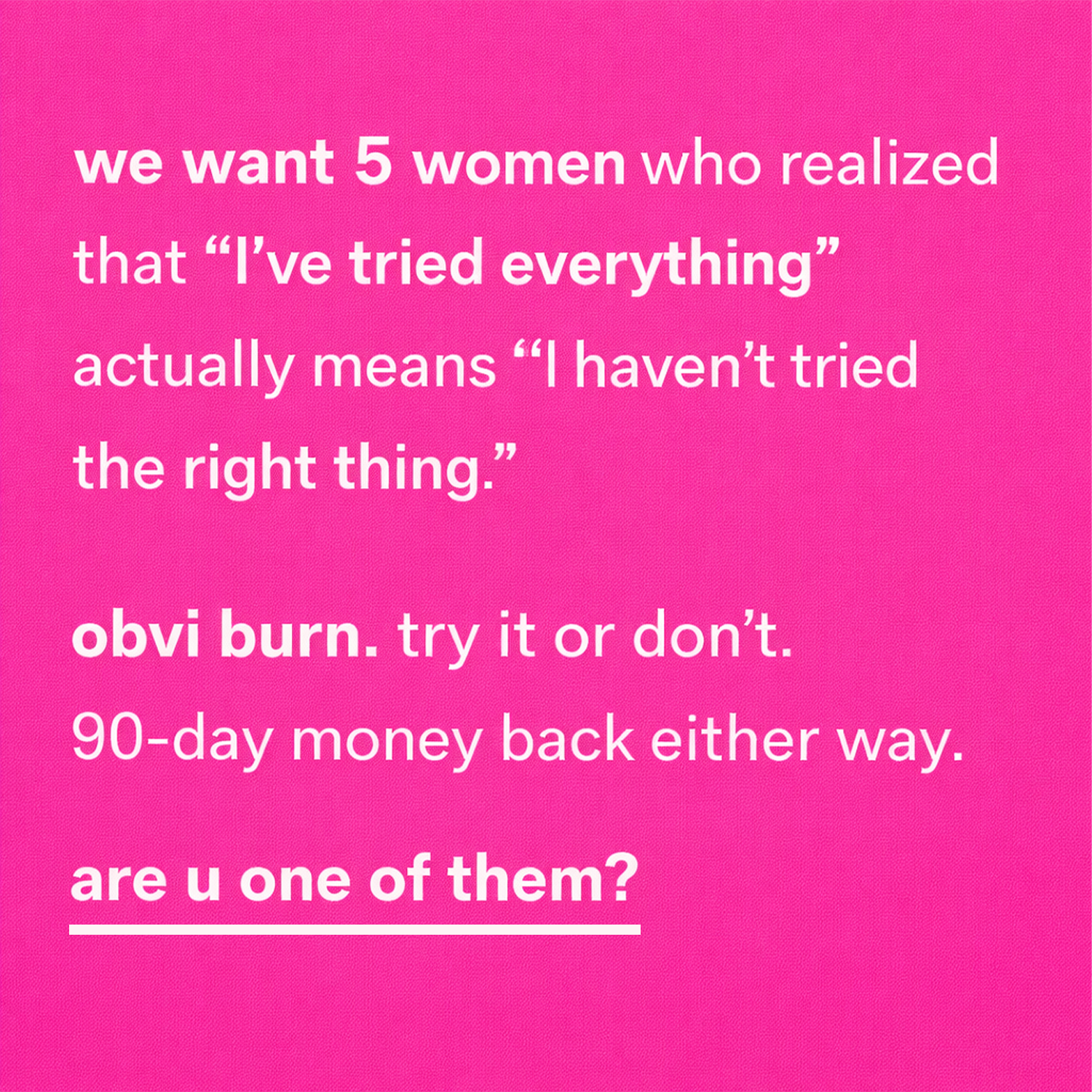 Obvi Facebook ad