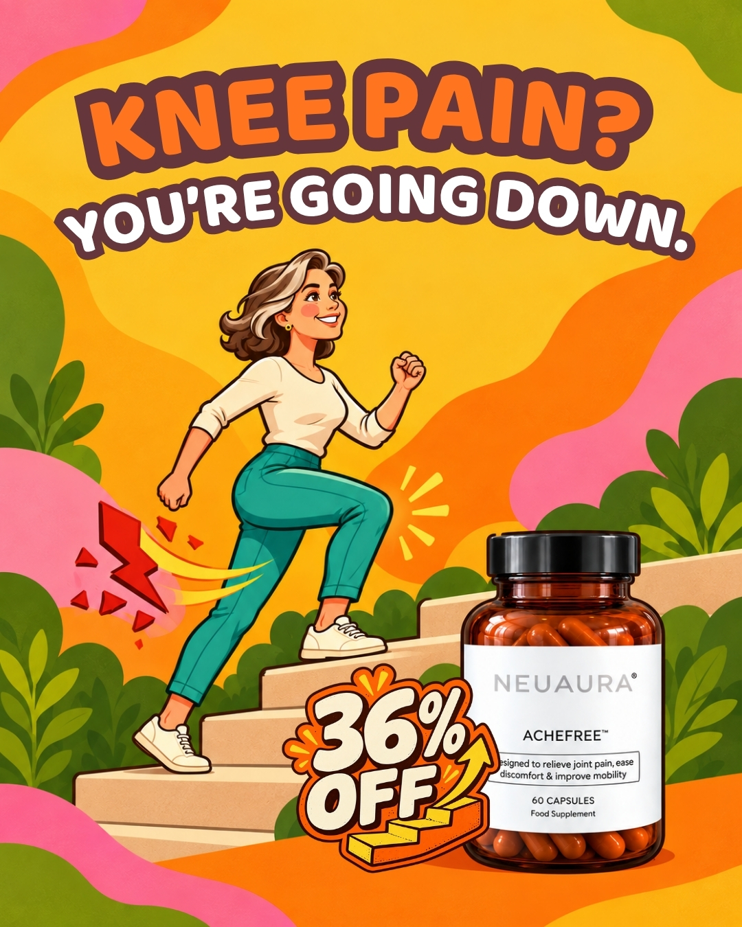 Neuaura Facebook ad: End Joint Pain Fast!