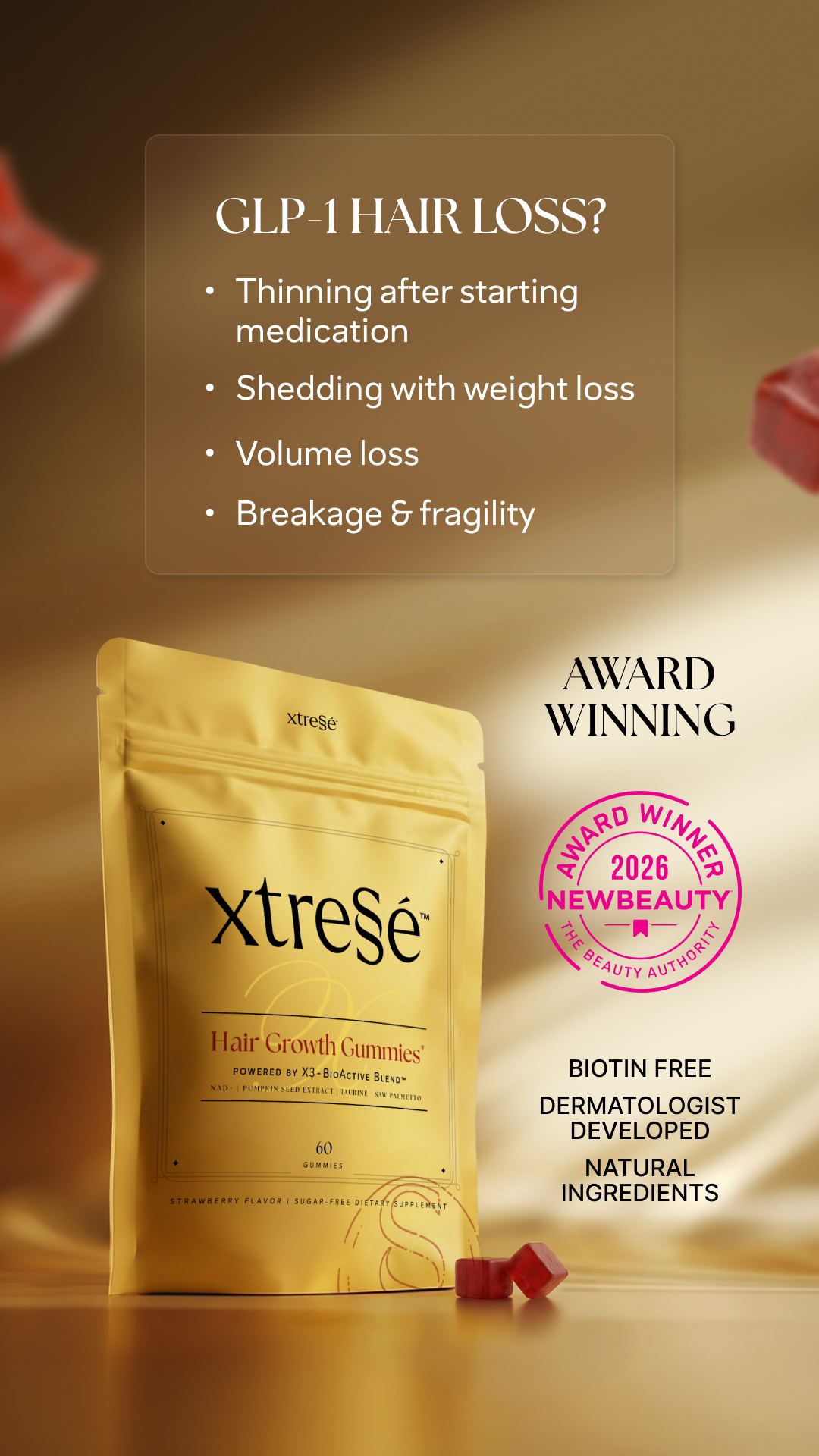 Xtressé Hair Growth Therapy Facebook ad