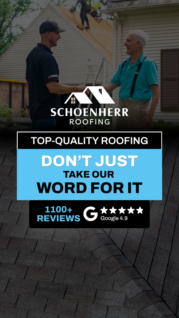 Schoenherr Roofing Facebook ad: Your Home Deserves the Best