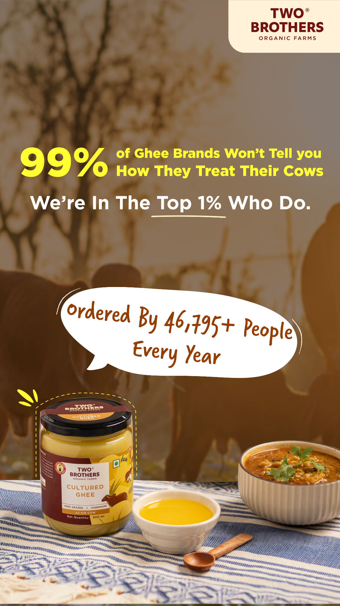Two Brothers Organic Farms Facebook ad