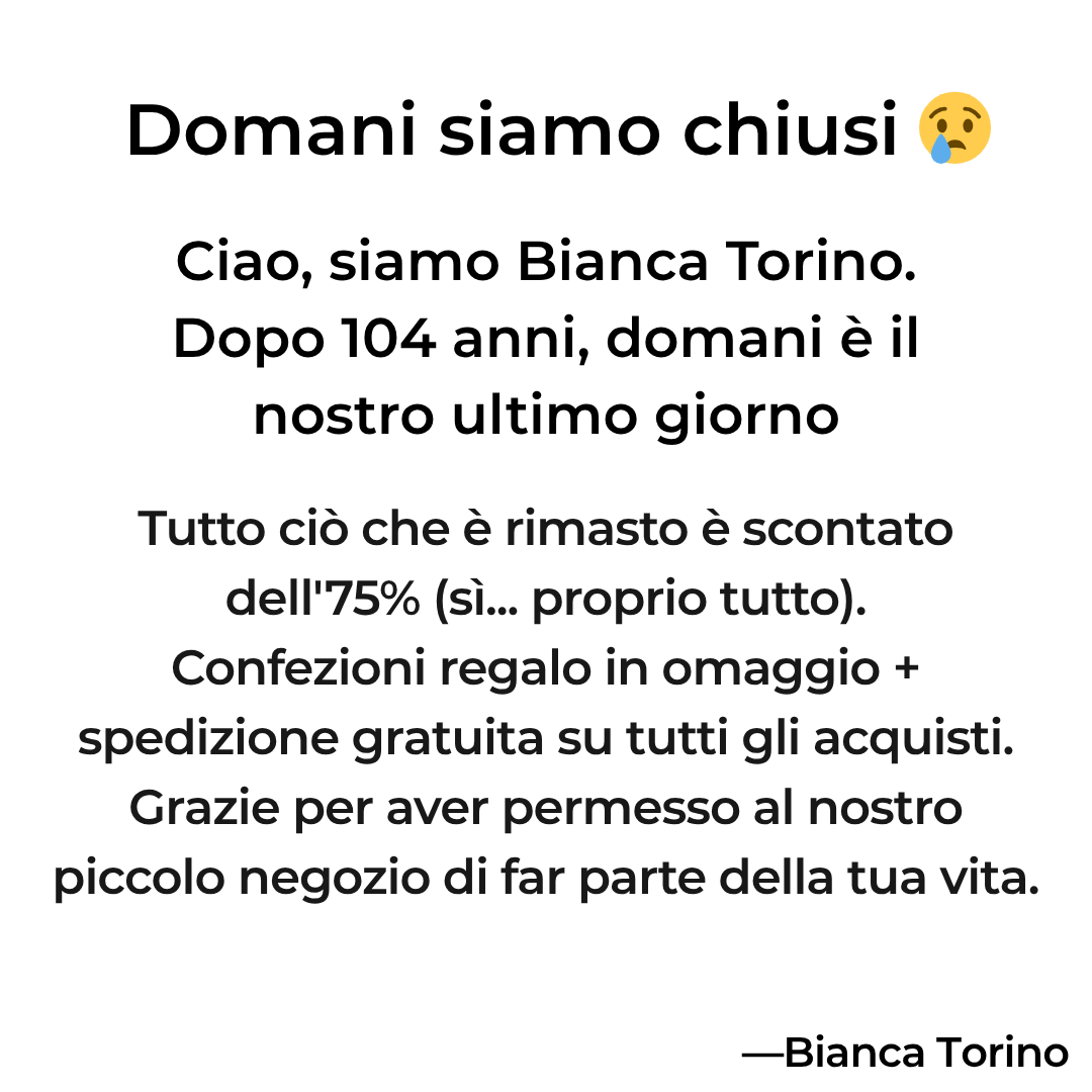 Bianca Torino Facebook ad