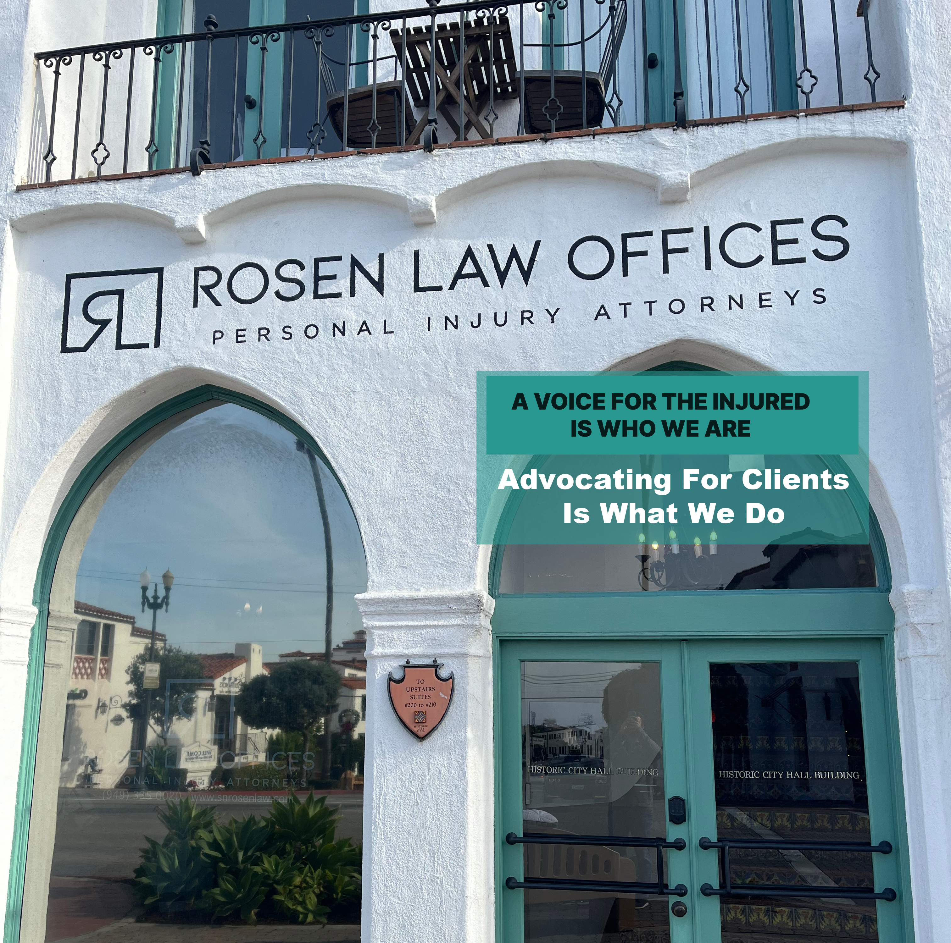 Rosen Law Offices, P.C. Facebook ad: Experienced Injury Lawyer