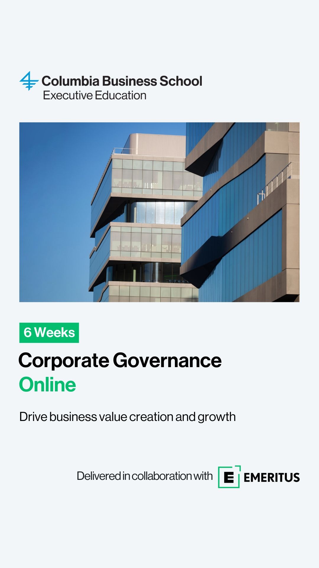 Columbia Business School Executive Education Facebook ad