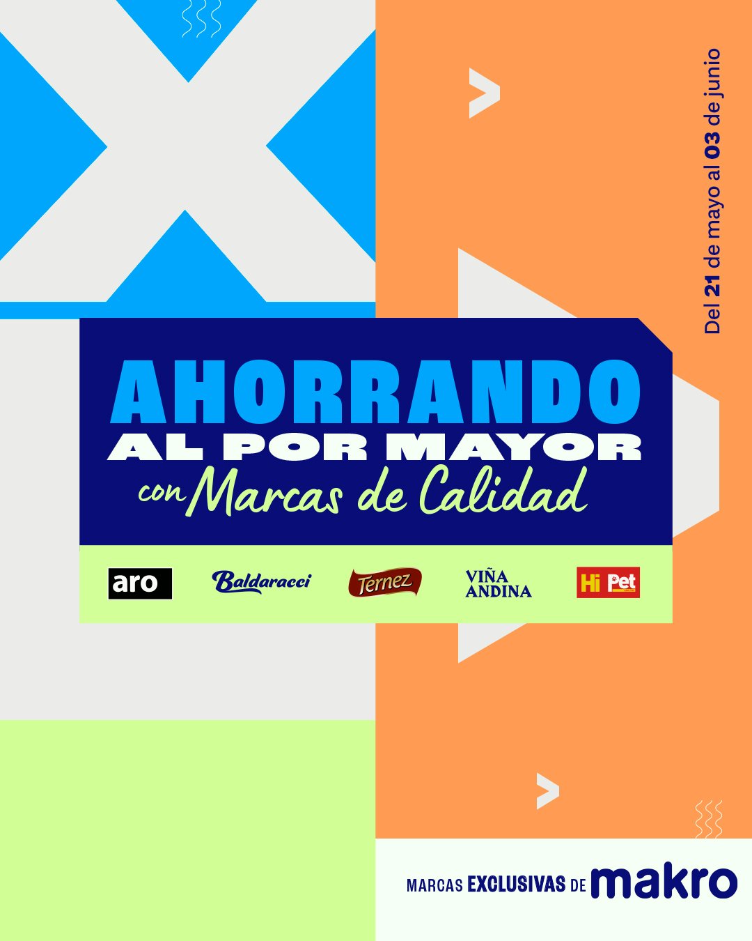 Makro Perú Facebook ad: Makro, tu aliado del ahorro al por mayor.