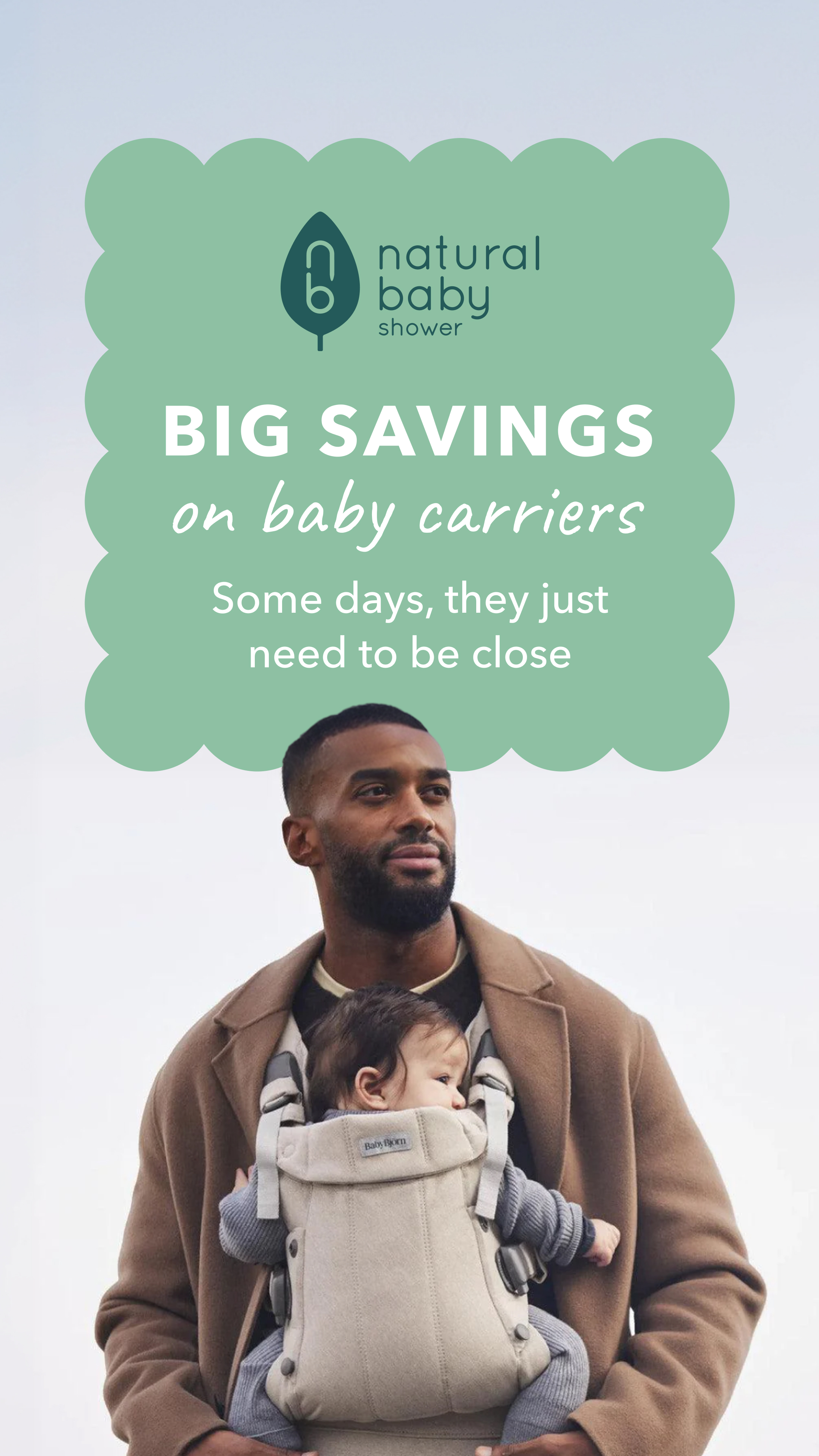 Natural Baby Shower Facebook ad