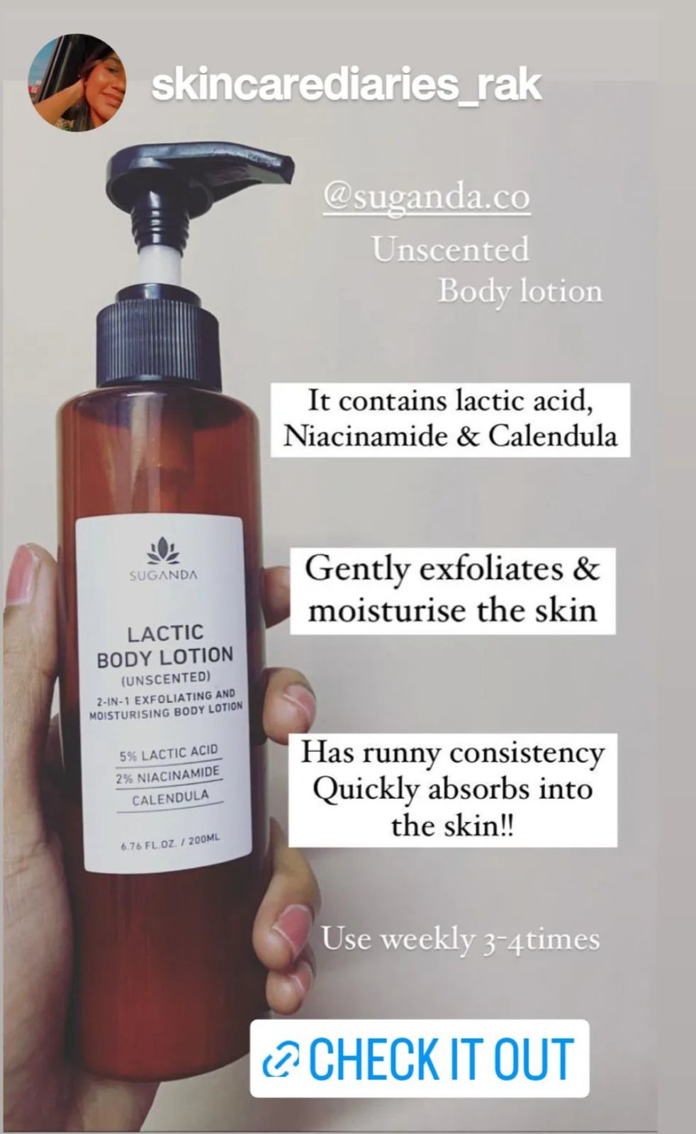 Suganda Skincare Facebook ad