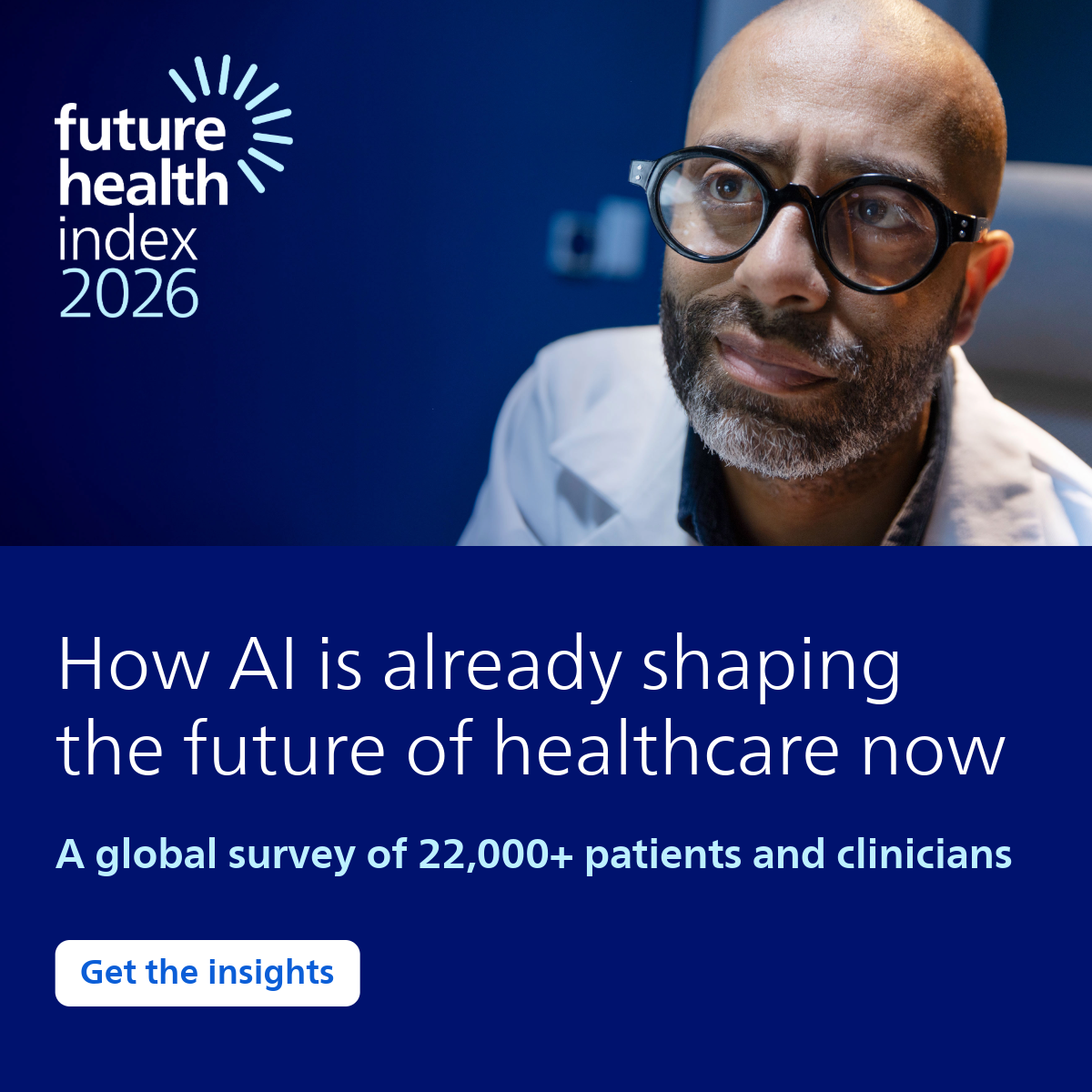 Philips Facebook ad: Read the Future Health Index 2026