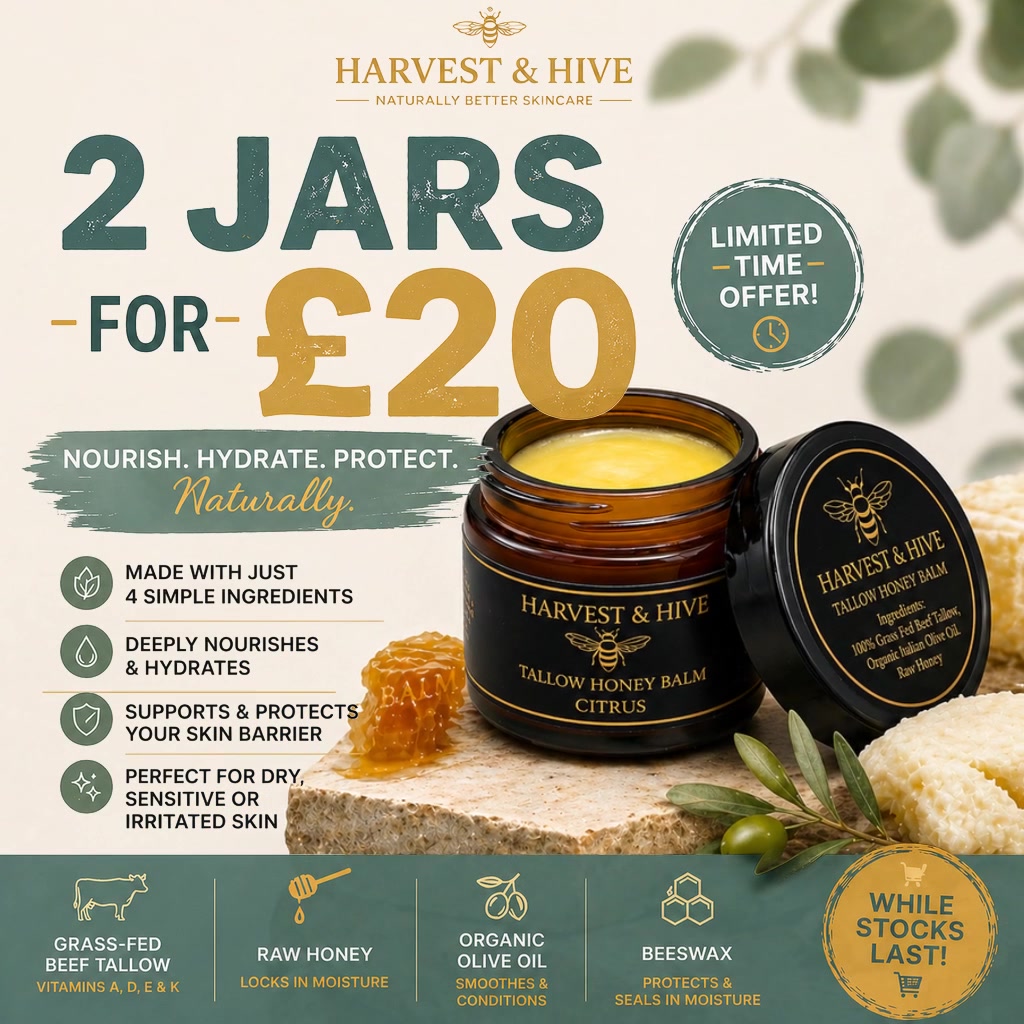 Harvest & Hive Facebook ad: 2 Jars For £20
