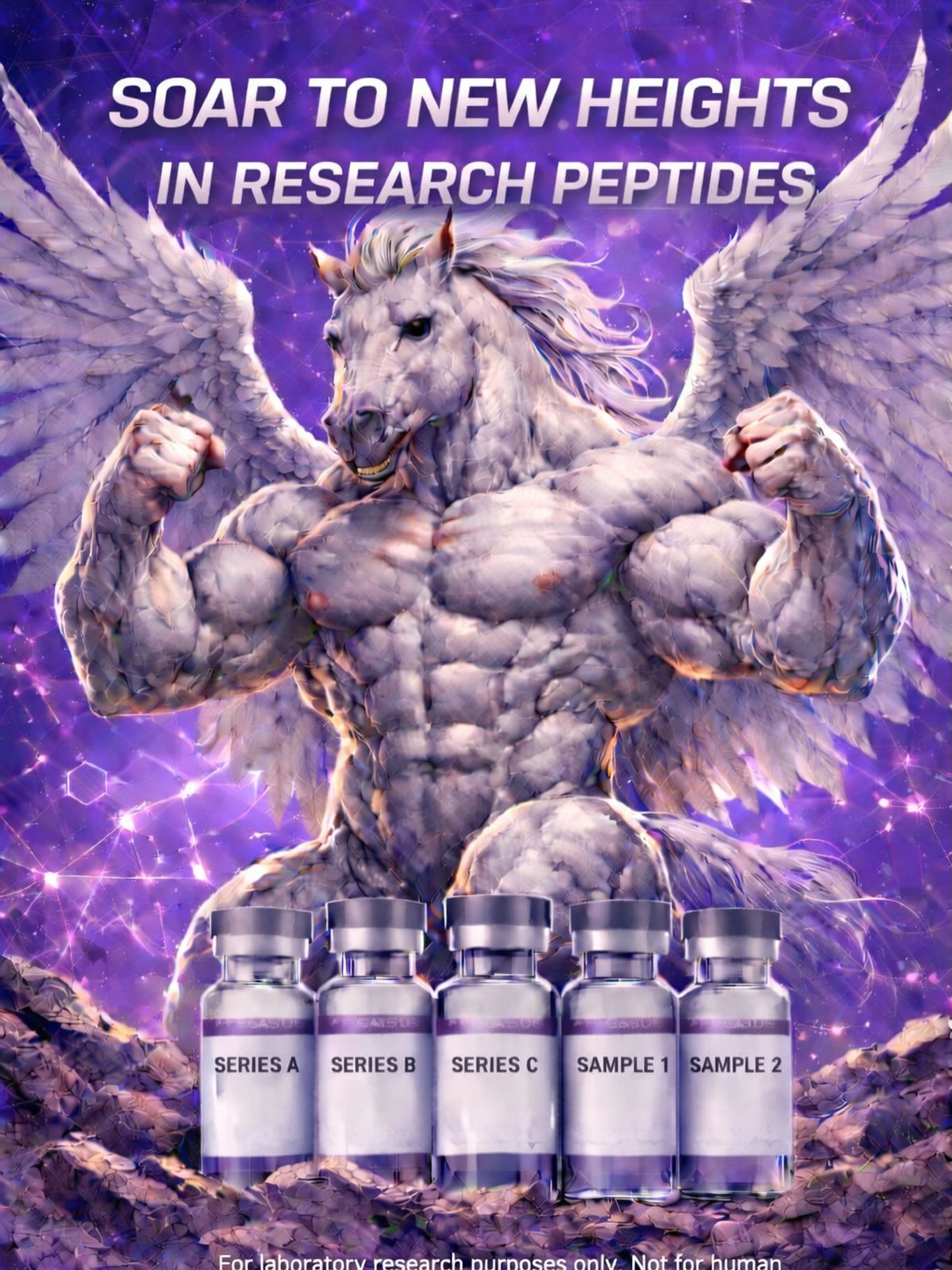 Pegasus Peptides Facebook ad: Home Page - Pegasus Peptides