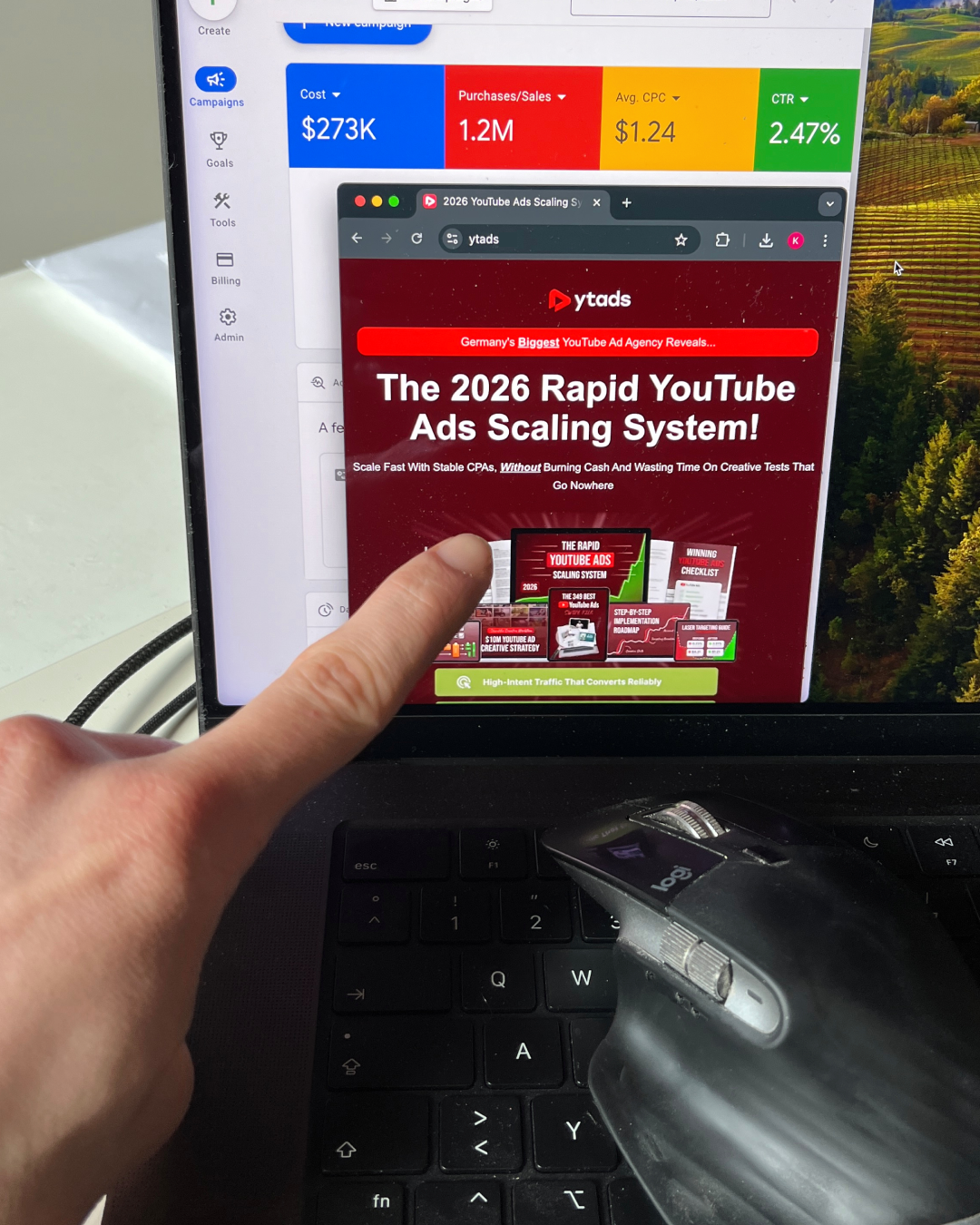 Konrad Schure Facebook ad: YouTube Ads Are Crushing It!