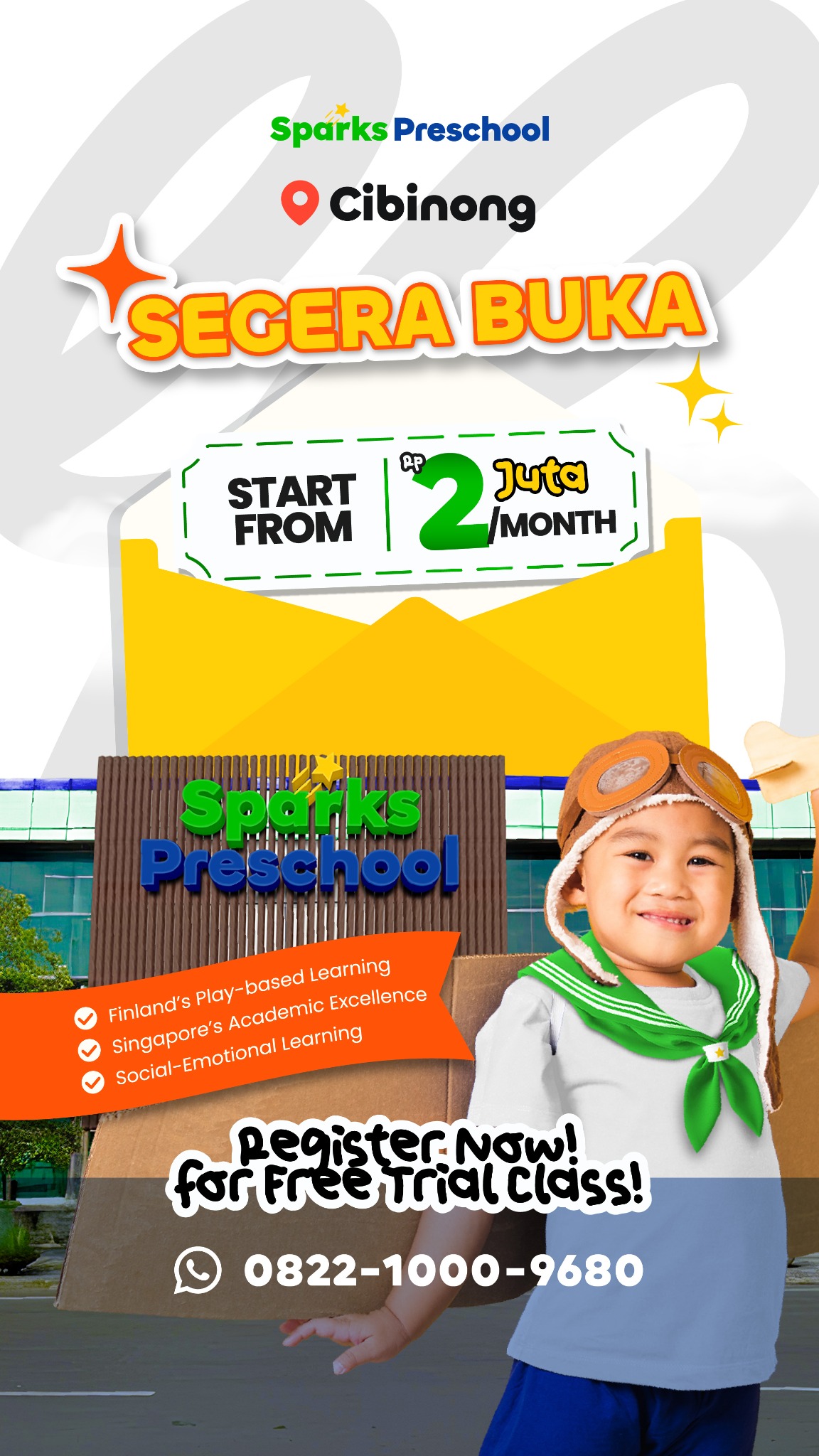 Sparks Preschool Facebook ad