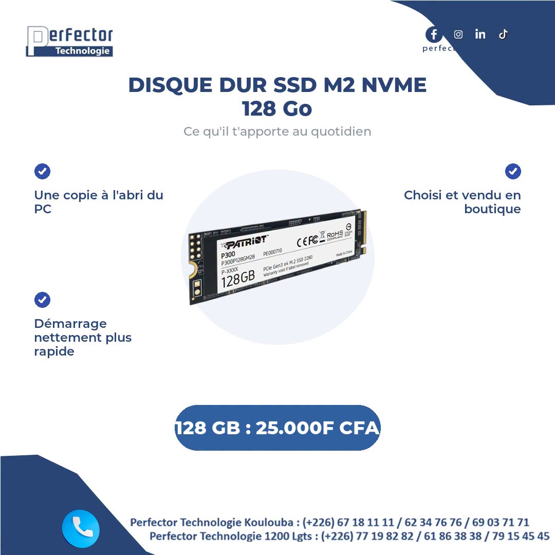 Perfector Technologie Facebook ad: Vos souvenirs, vos devoirs, vos projets méritent une…