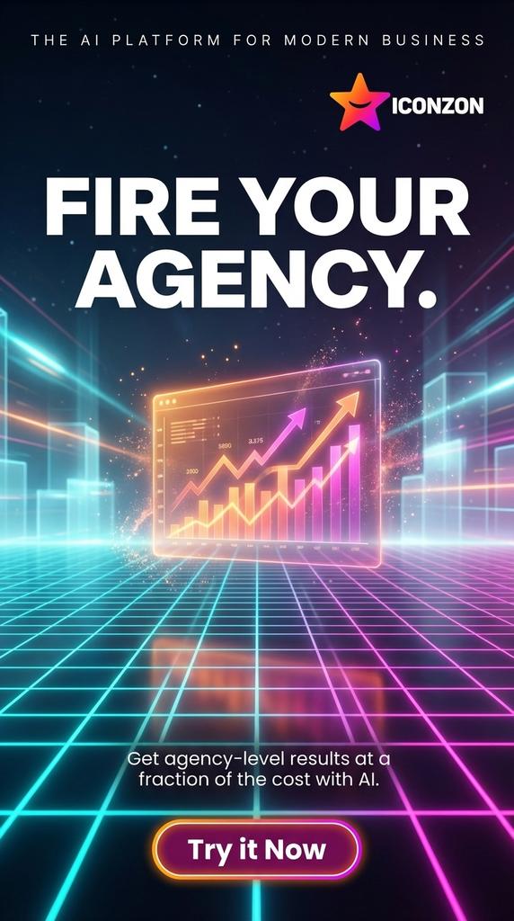 Iconzon.com Facebook ad: Stop wasting your ad budget