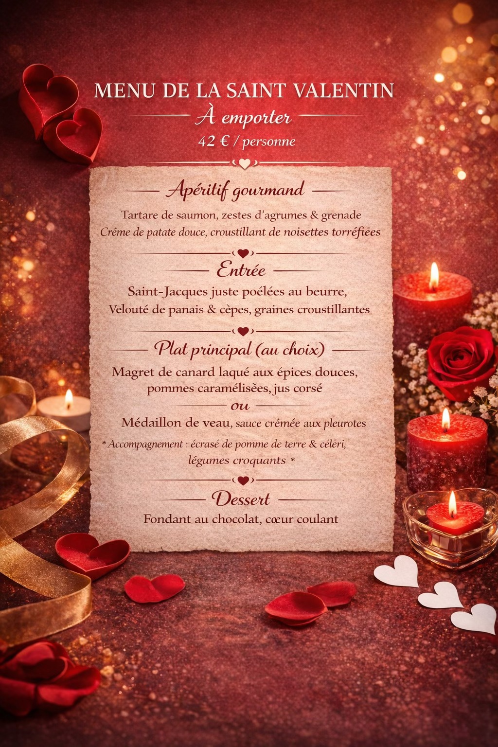 Boucherie Zurcher et Fils 67150 Erstein Facebook ad: Menu Saint-Valentin, Zurcher et Fils