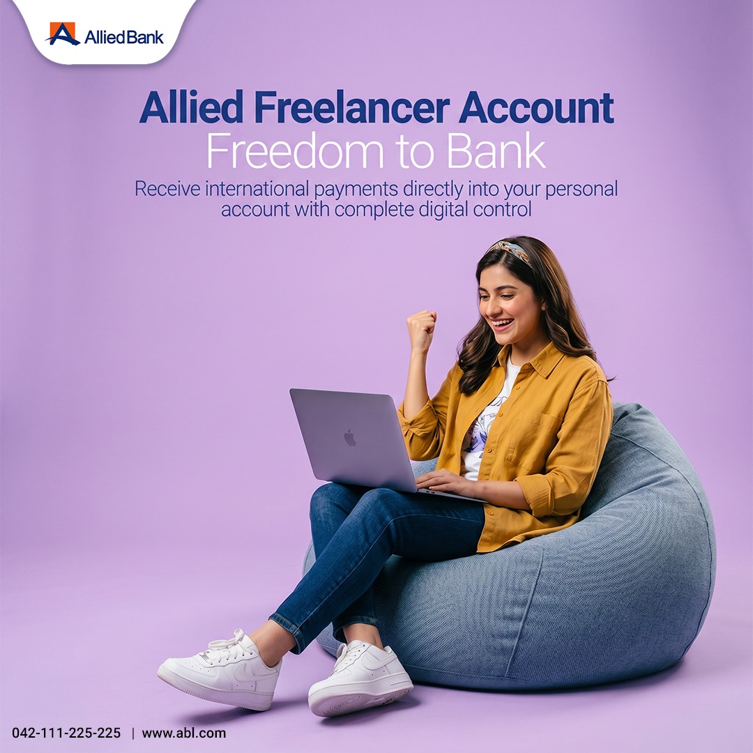 Allied Bank Limited Facebook ad: Allied Freelancer Freedom Account | For IT & ITeS Exporters