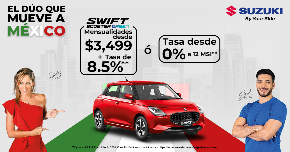 SUZUKI México Facebook ad: SWIFT BoosterGreen