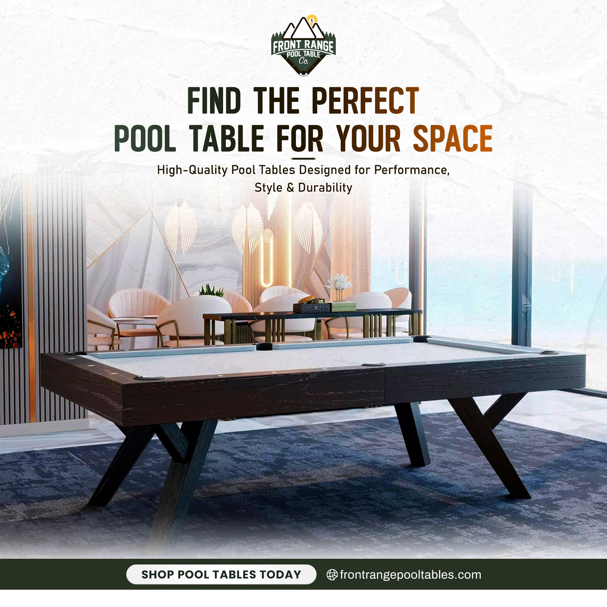Front Range Pool Table Company Facebook ad