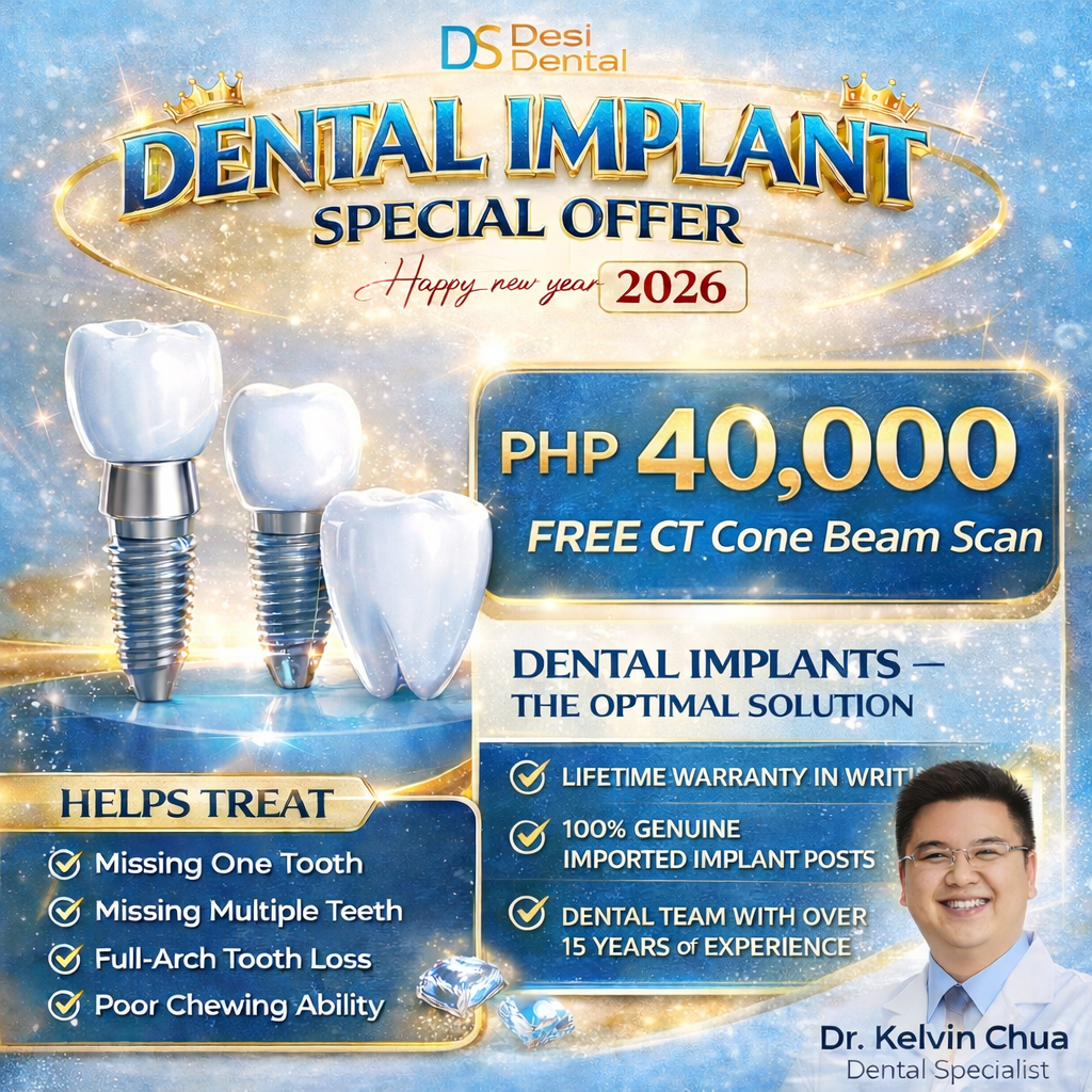 Desi Dental Clinic Facebook ad: FREE Cone Beam CT Scan Today, Book Your Appointment Now!